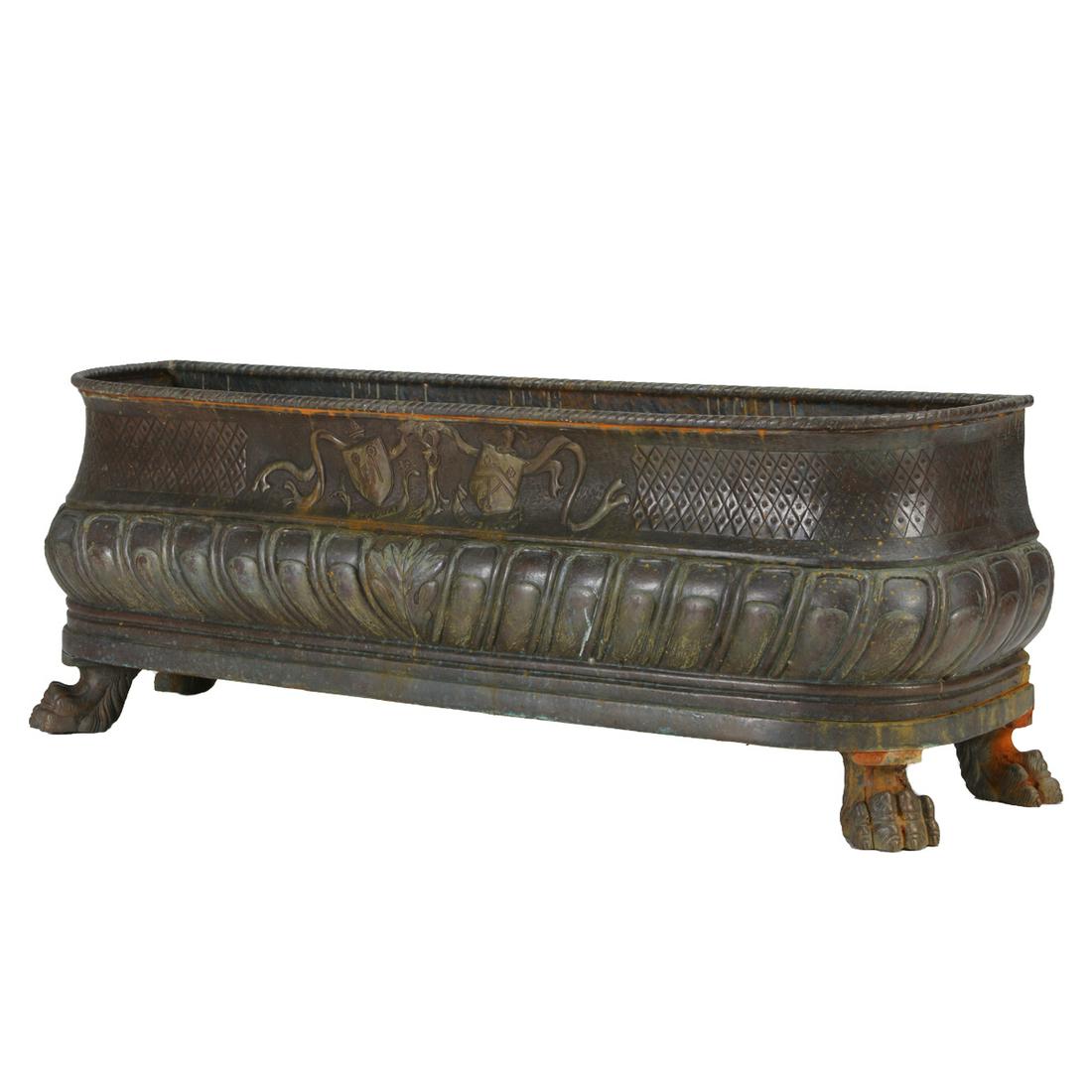 Baroque Style Copper Planter, Circa 1930 (1 of 5)