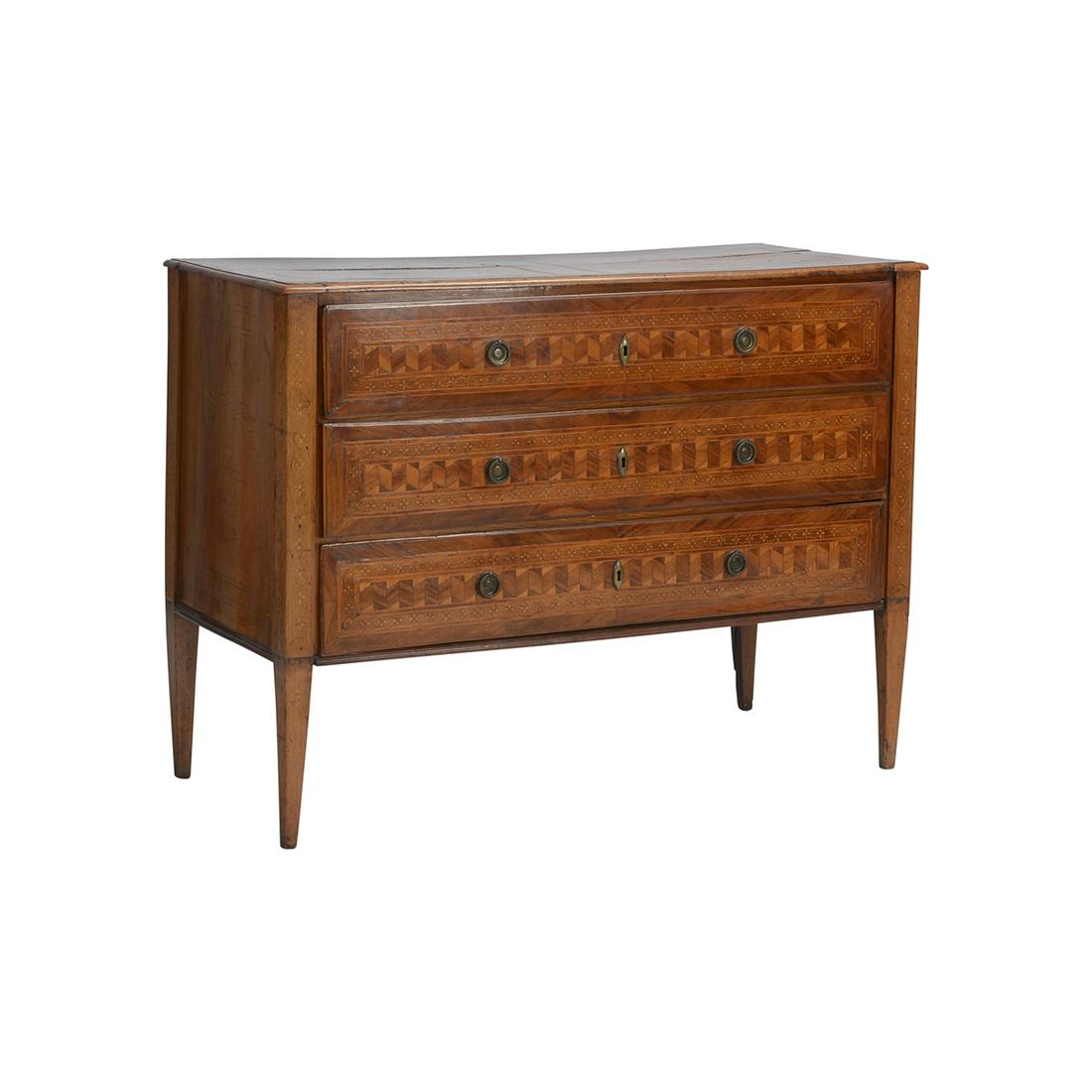 Italian Neoclassical Style Inlaid Dresser. (1 of 5)