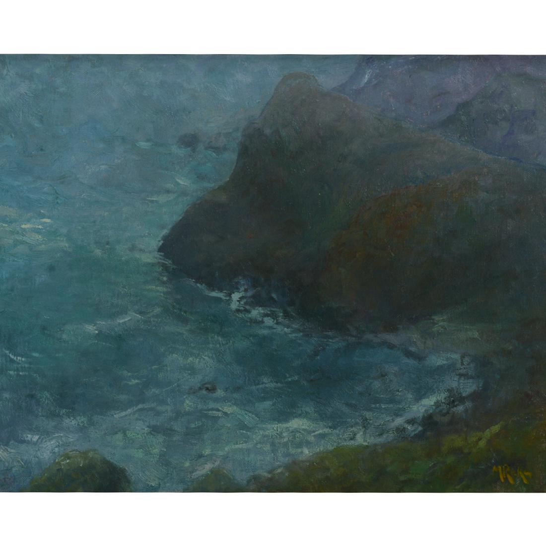 Marty Ricks "Coastal Cliffs" oil on canvas (1 of 5)