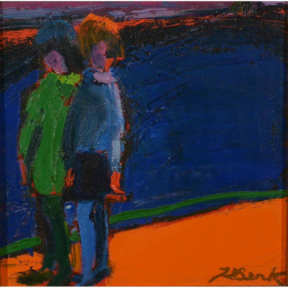 Henrietta Berk "Girls" oil on canvas (1 of 5)