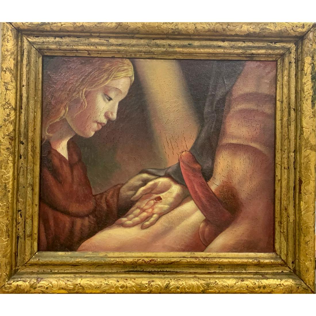 Scott Siedman "A Stigmata, 1993/94" mixed media on (1 of 4)