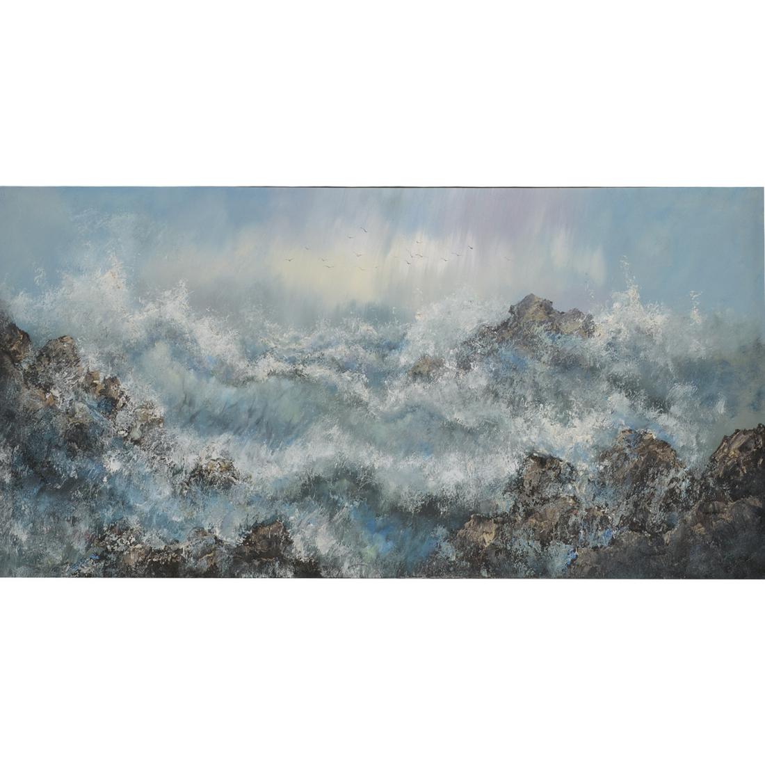 Kee Fung Ng "Crashing Waves" oil on canvas (1 of 5)