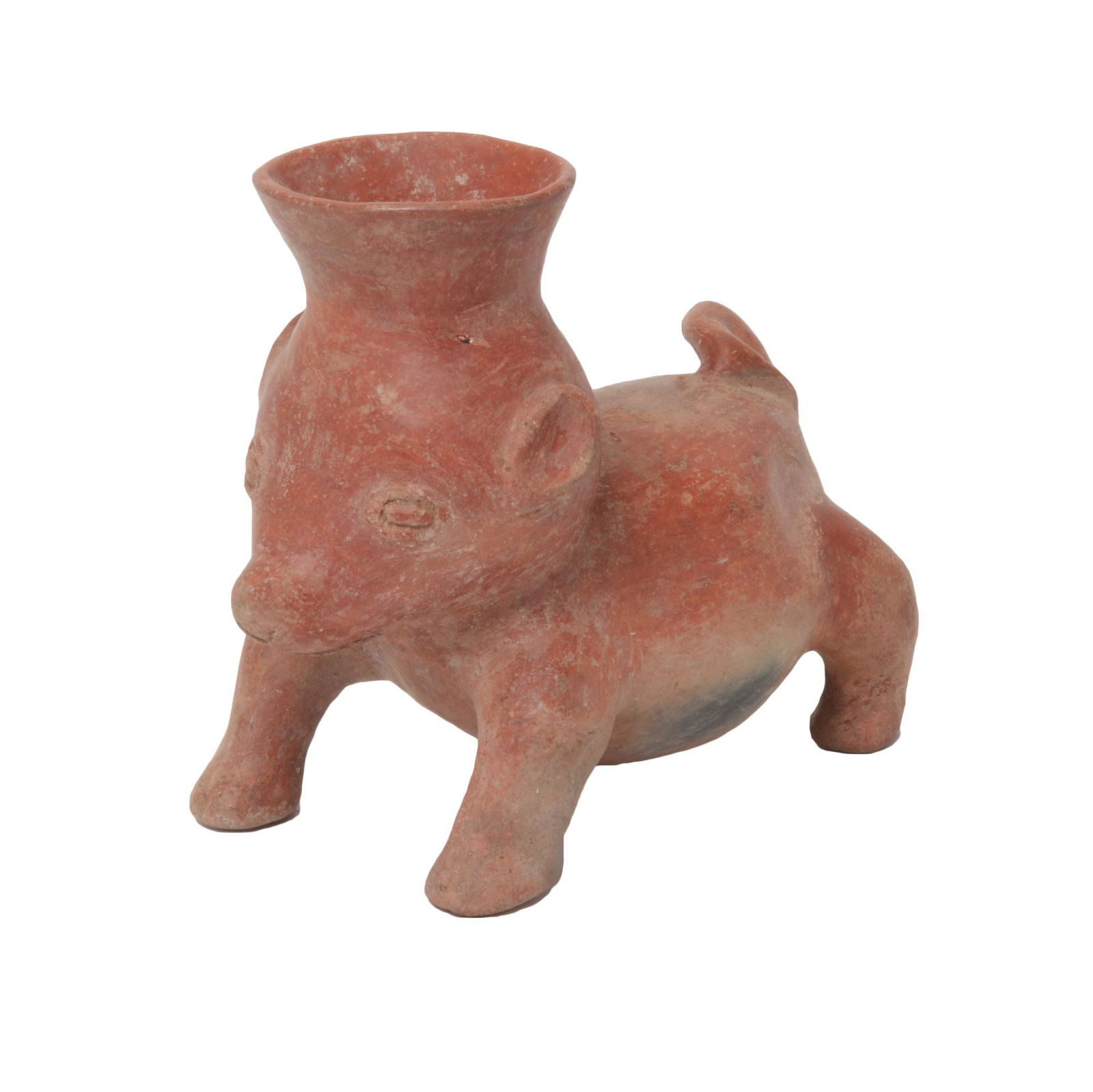 Pre-Columbian Colima Pottery Dog Vessel. (1 of 5)
