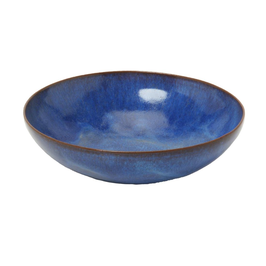 Natzler Modern Pottery Round Blue Bowl. (1 of 4)