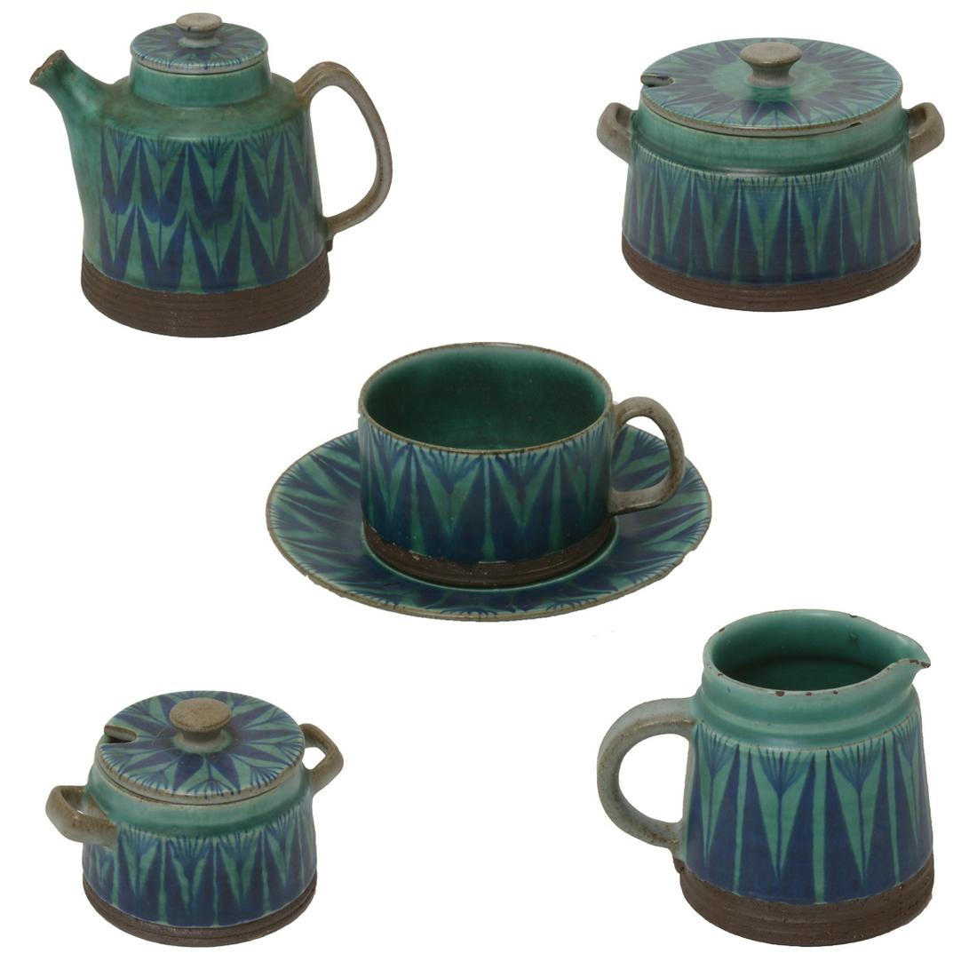 Thomas Toft Danish Modern Art Pottery Tundra Tea Set. (1 of 6)