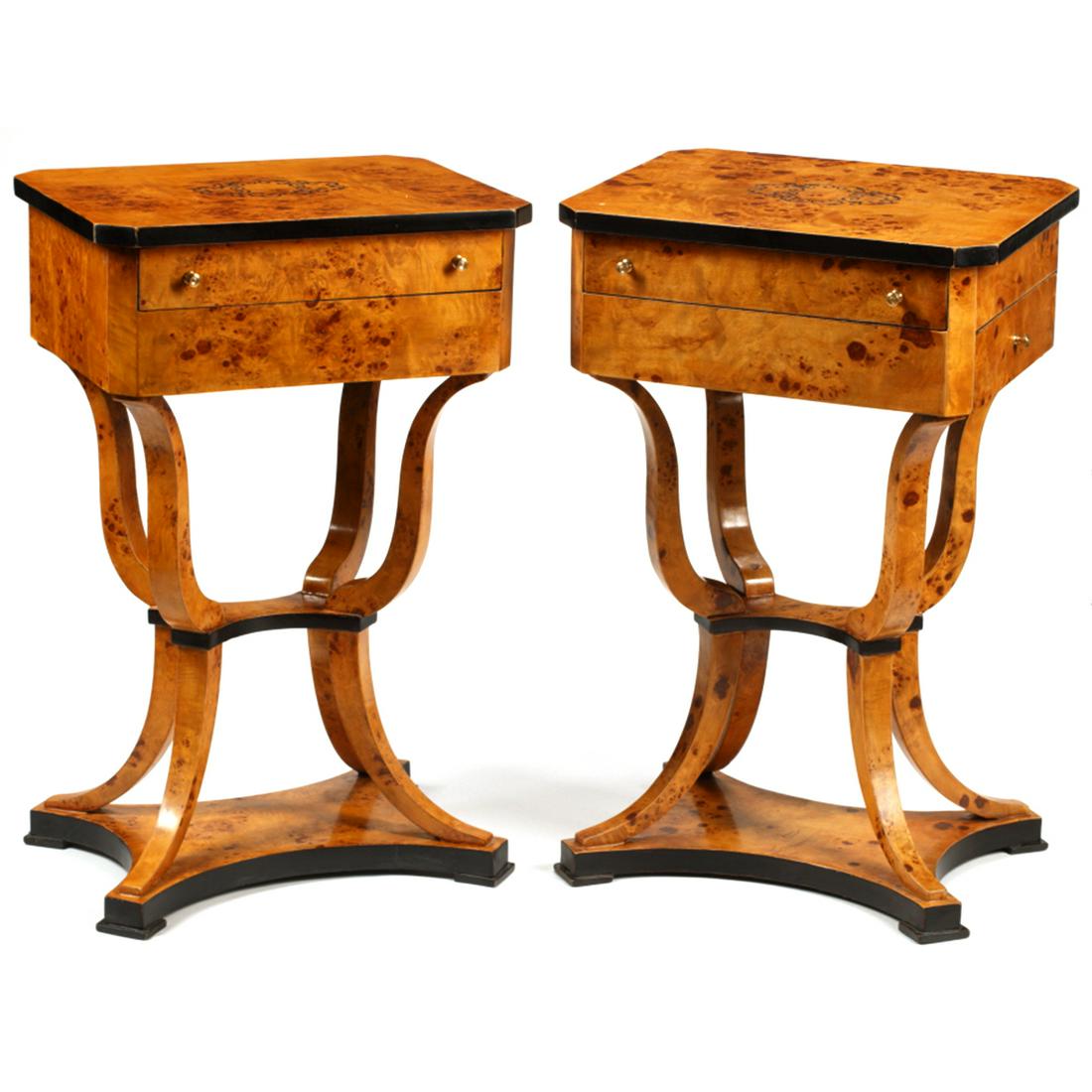 Pair of Charles X Style Work Tables. (1 of 1)