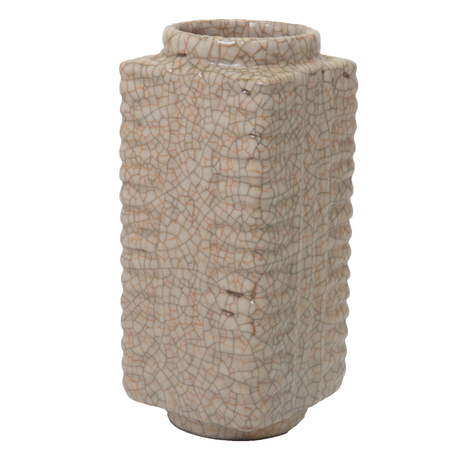 Chinese Ge-Type Cong Vase. (1 of 2)