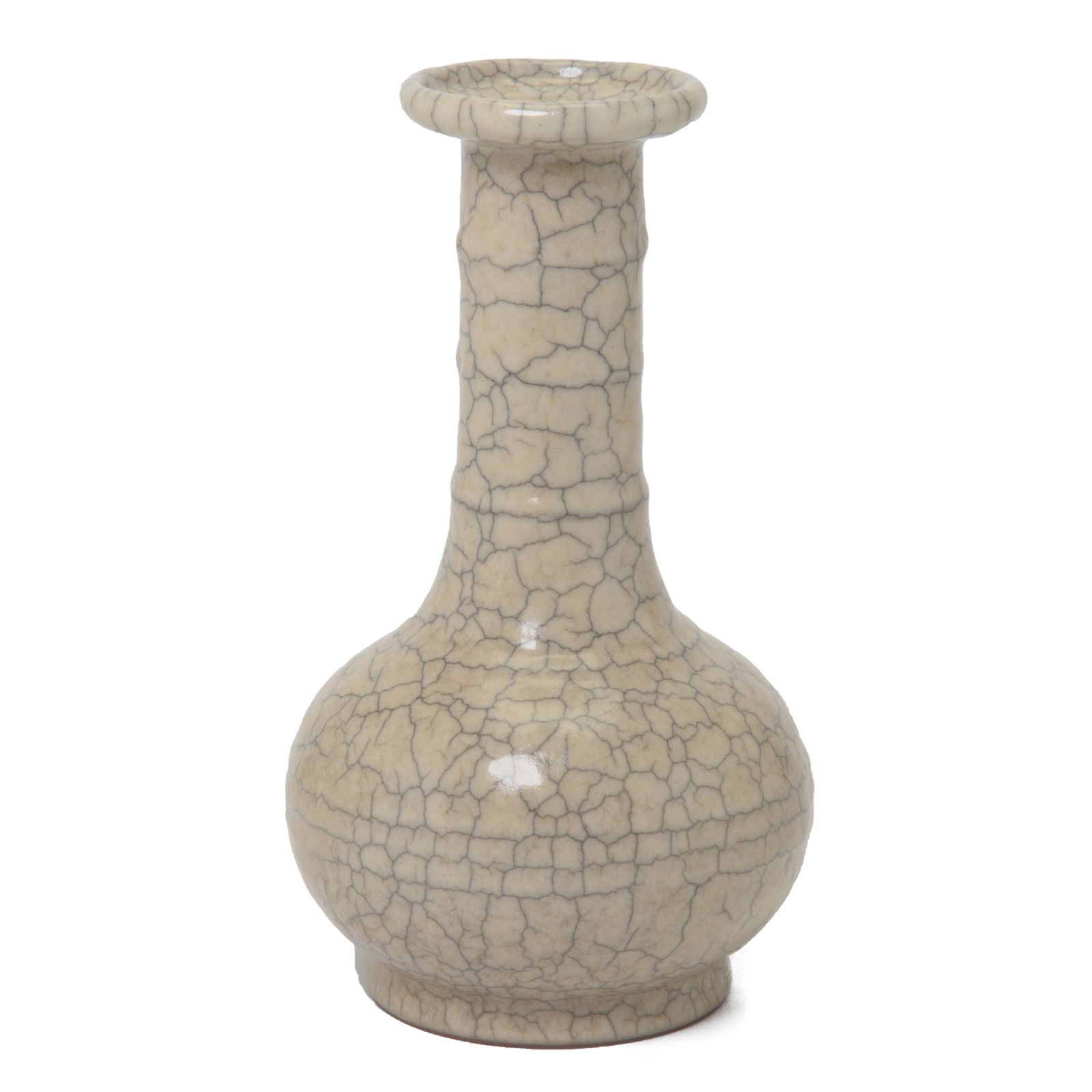 Chinese Ge-Type 'Bamboo Neck' Vase. (1 of 2)