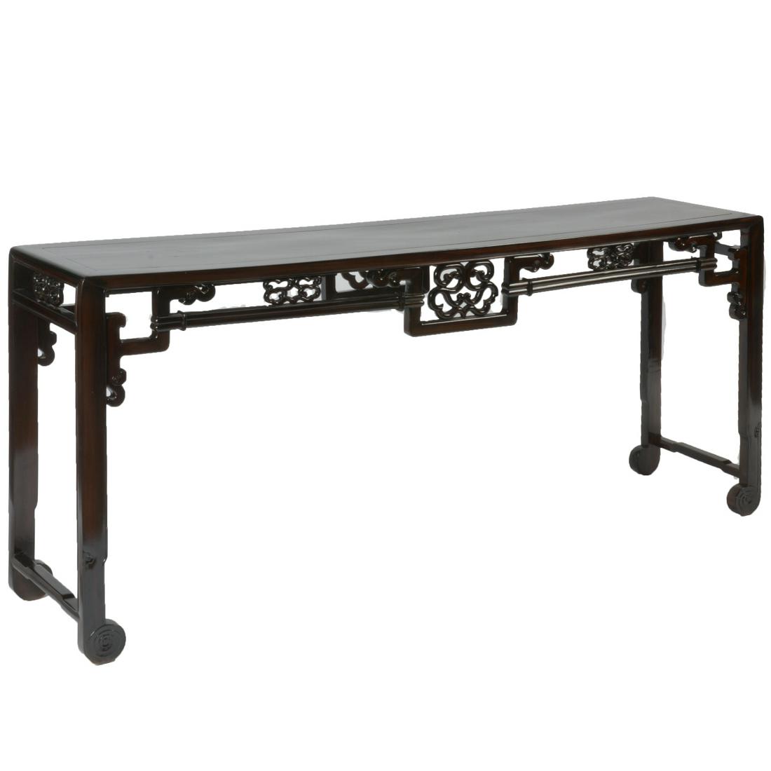 Chinese Black Lacquer Altar Table. (1 of 3)