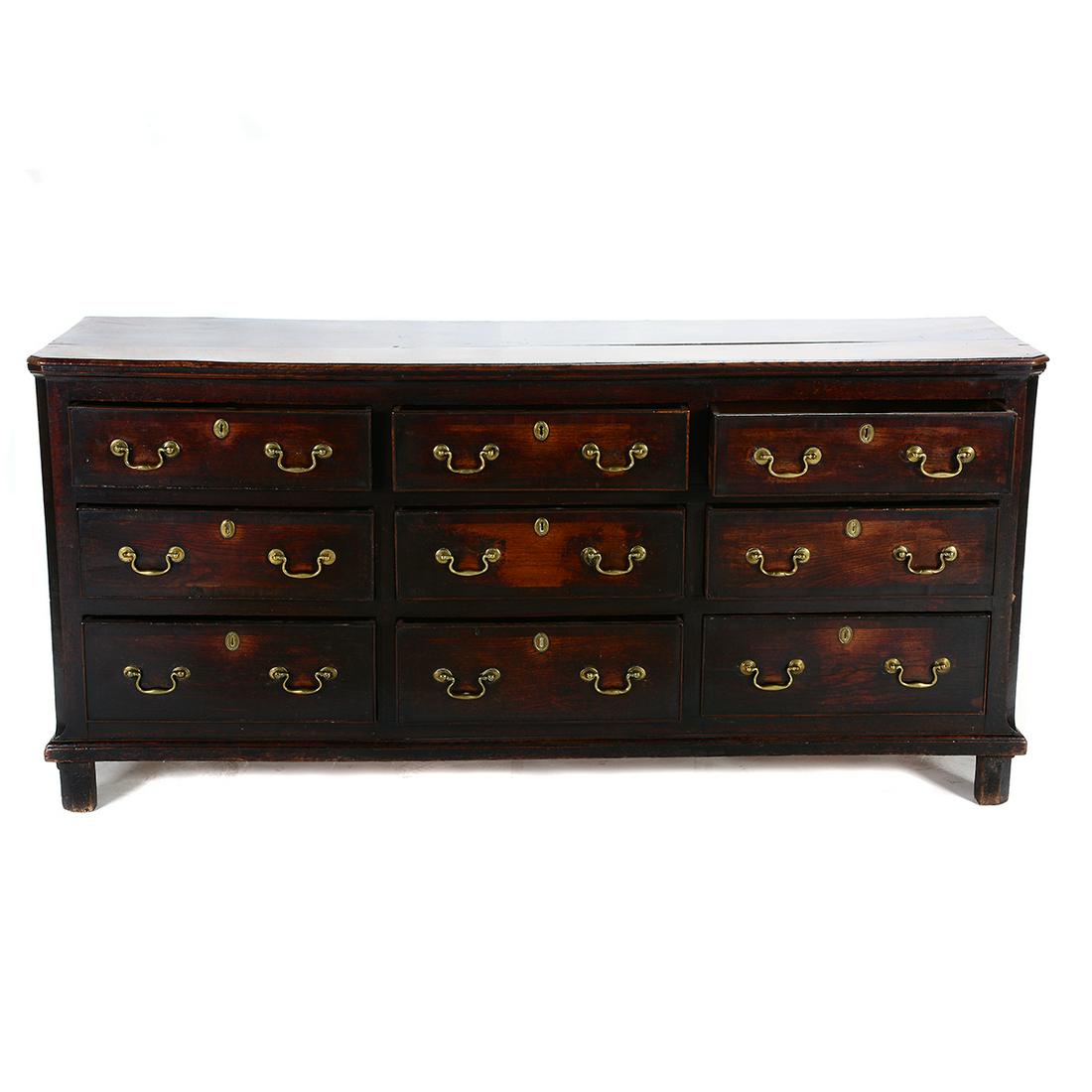 English 18th Century Oak Dresser Base. (1 of 4)