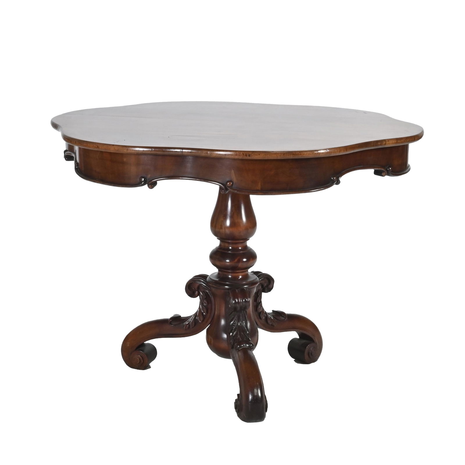 Victorian Walnut Center Table (1 of 3)