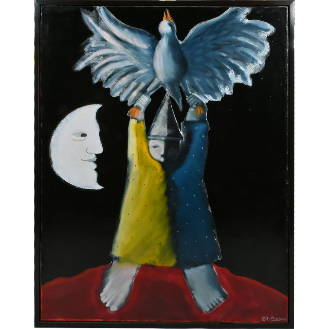 Martin Laborde "The Magician's Ride" oil on canvas (1 of 5)