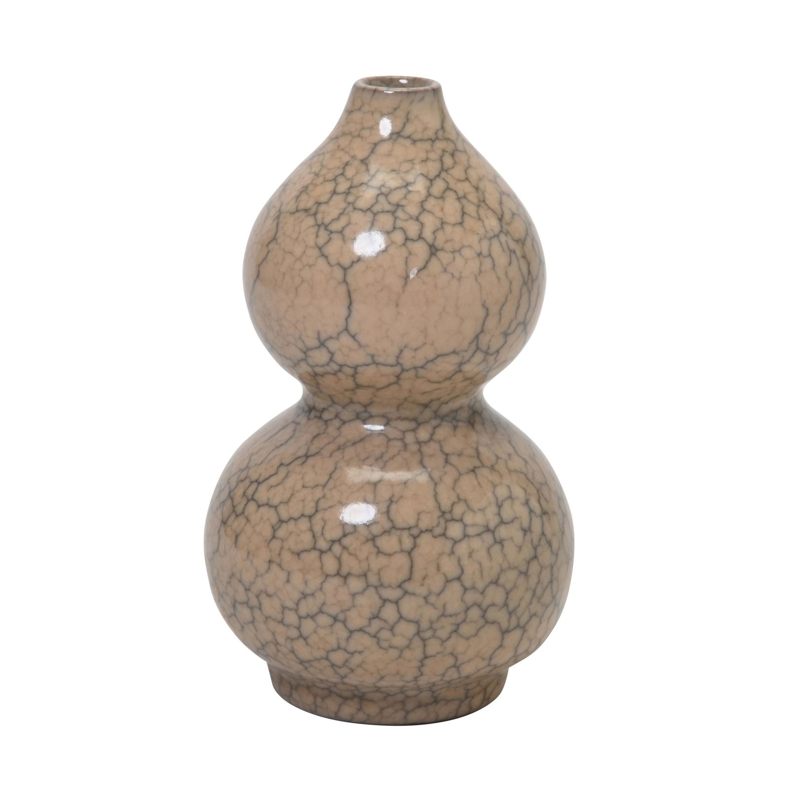 Chinese Ge-Type Double-Gourd Vase. (1 of 2)