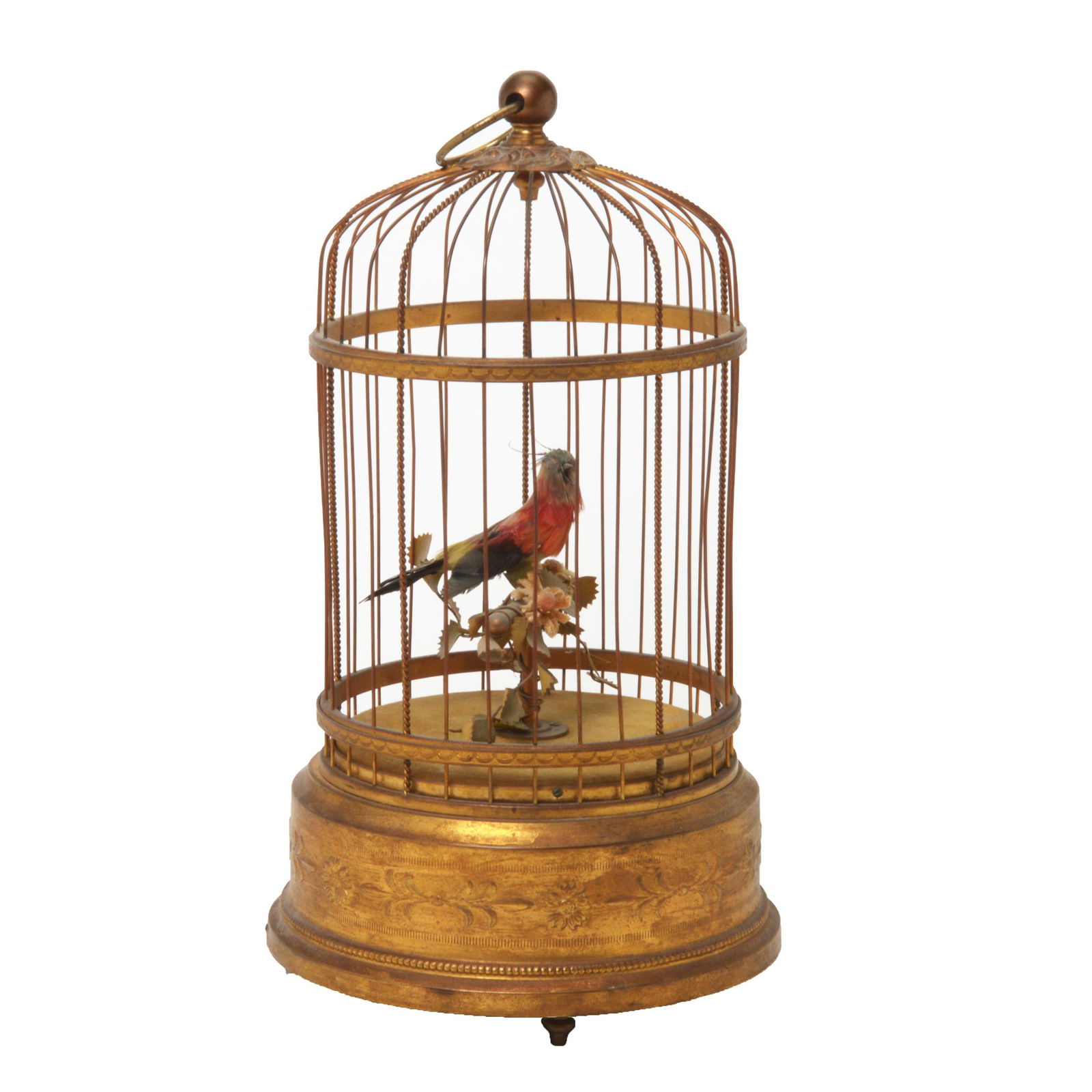 Singing Bird in Brass Cage Automaton (1 of 4)
