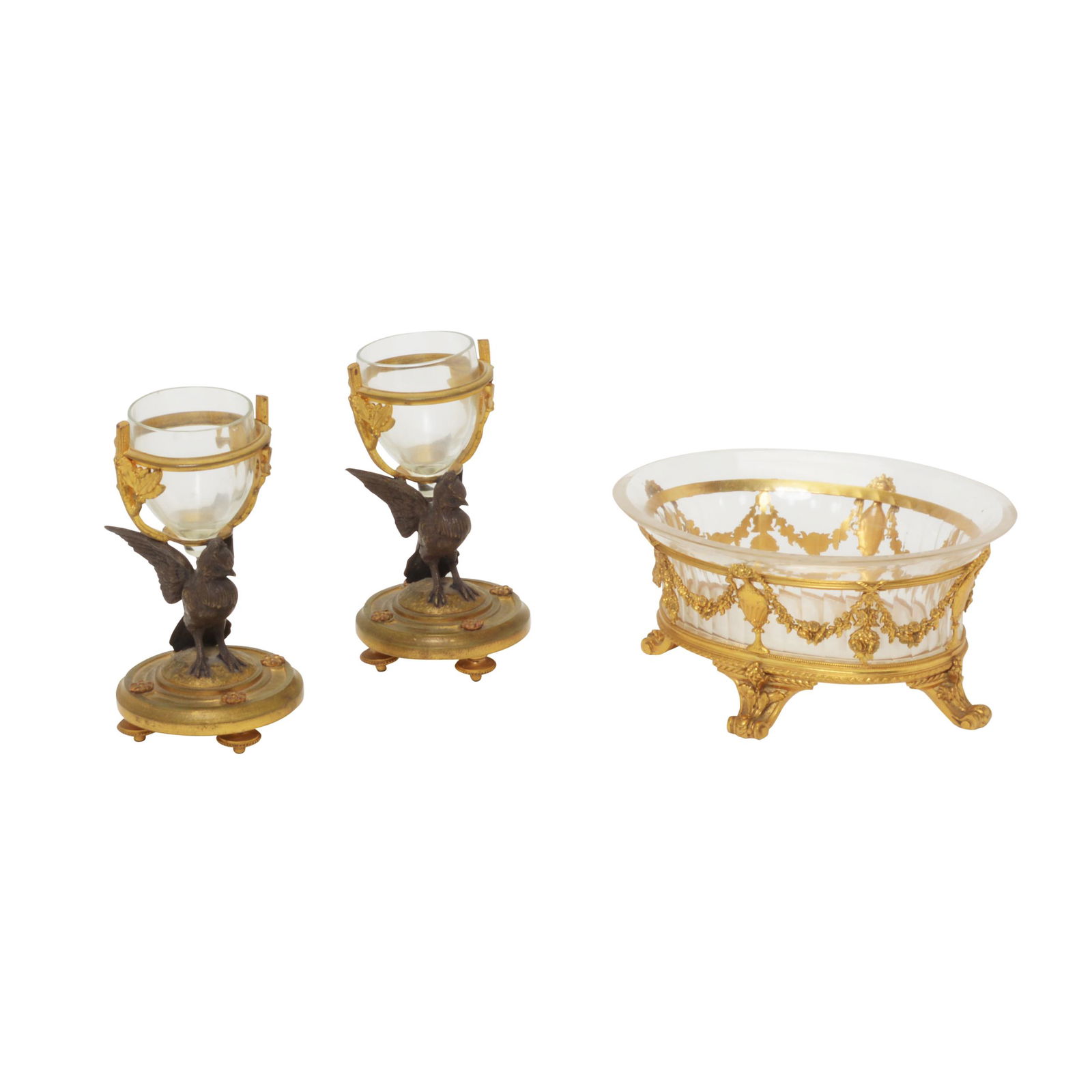 Three French Gilt Bronze Table Decorations (1 of 5)