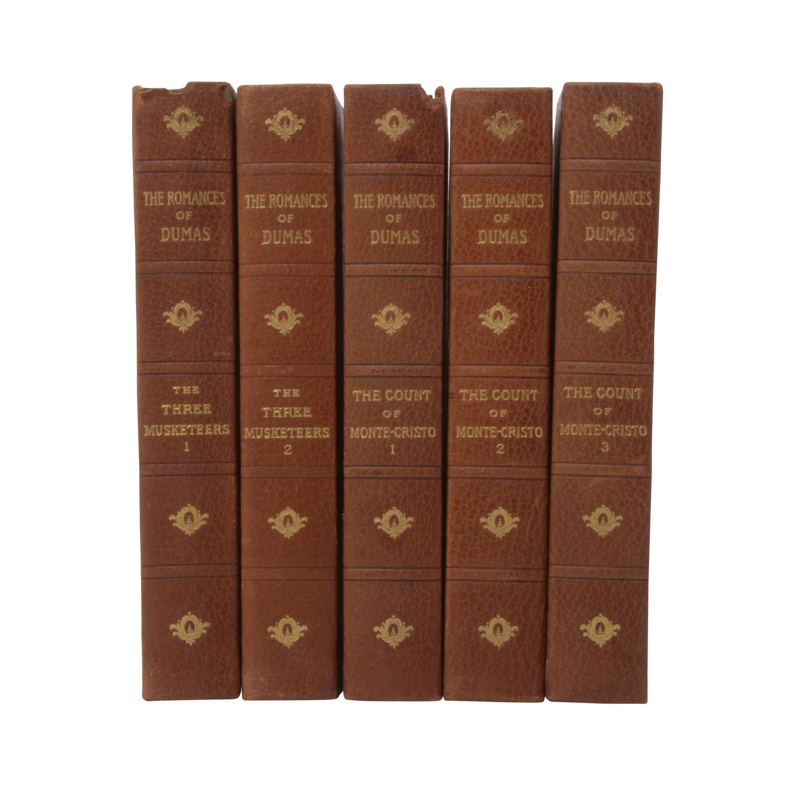 Twenty-Six Leather Bound Volumes of the Works of Dumas (1 of 4)
