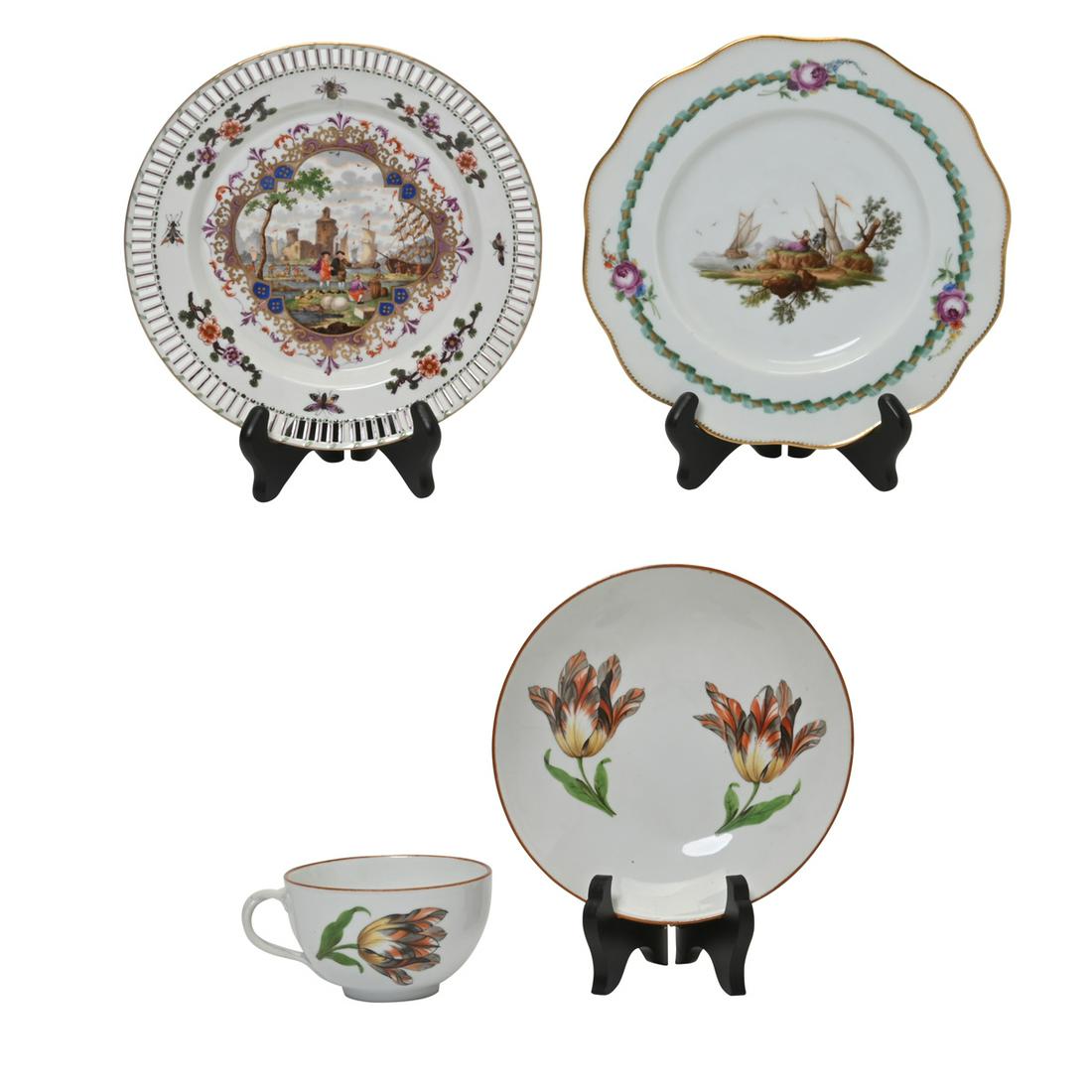 Four Meissen and KPM Berlin Porcelain Articles (1 of 3)