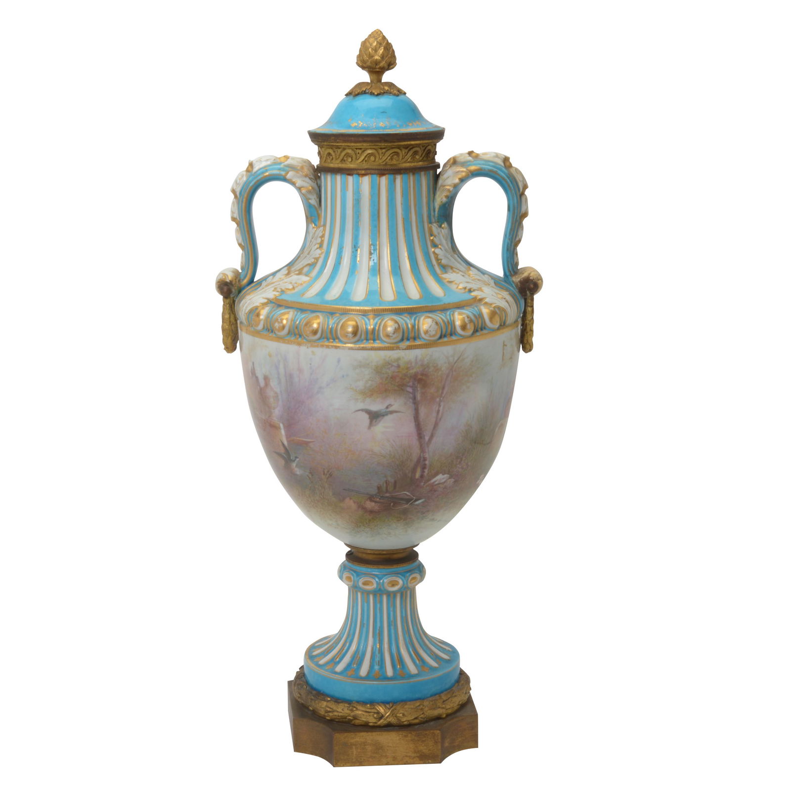 19th Century Bronze Mounted Sevres Style Vase (1 of 5)