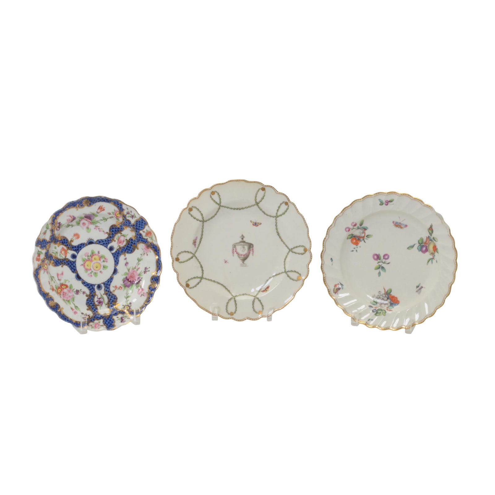 Seven 18th Century English Plates by Chelsea Derby (1 of 4)