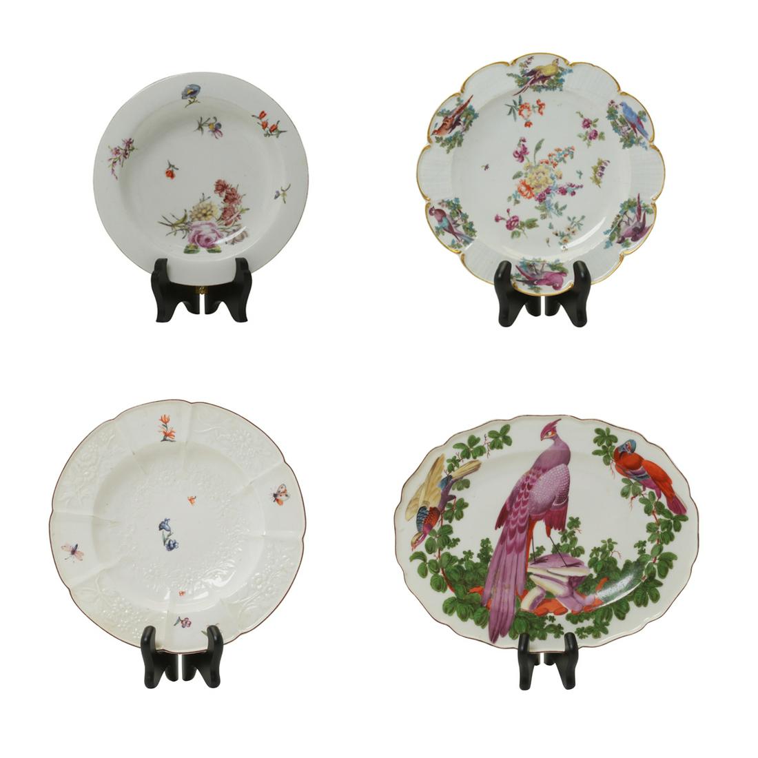 Four 18th Century Chelsea Porcelain Dishes and Platter. (1 of 7)