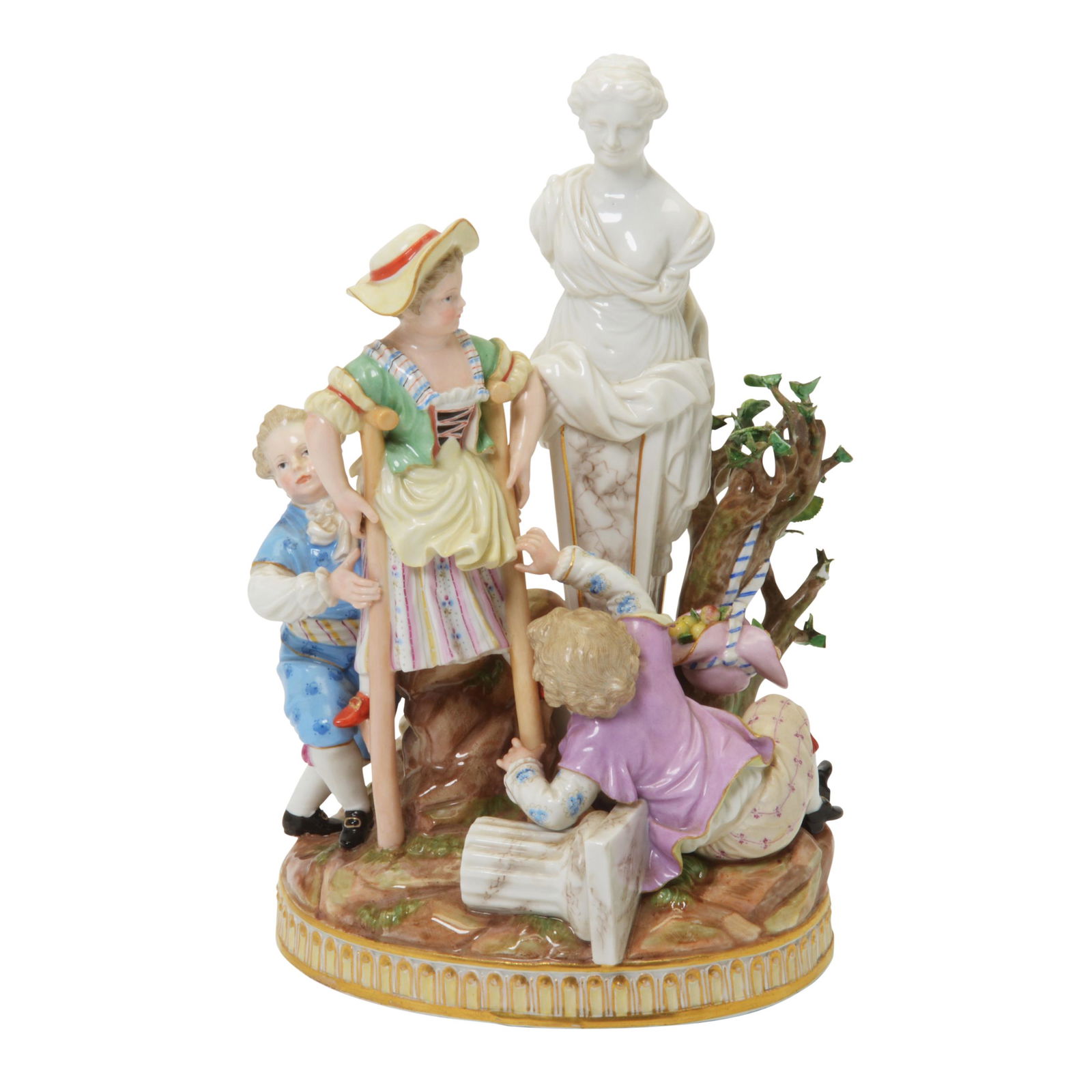 Meissen Porcelain Figural Group of Children at Play (1 of 3)