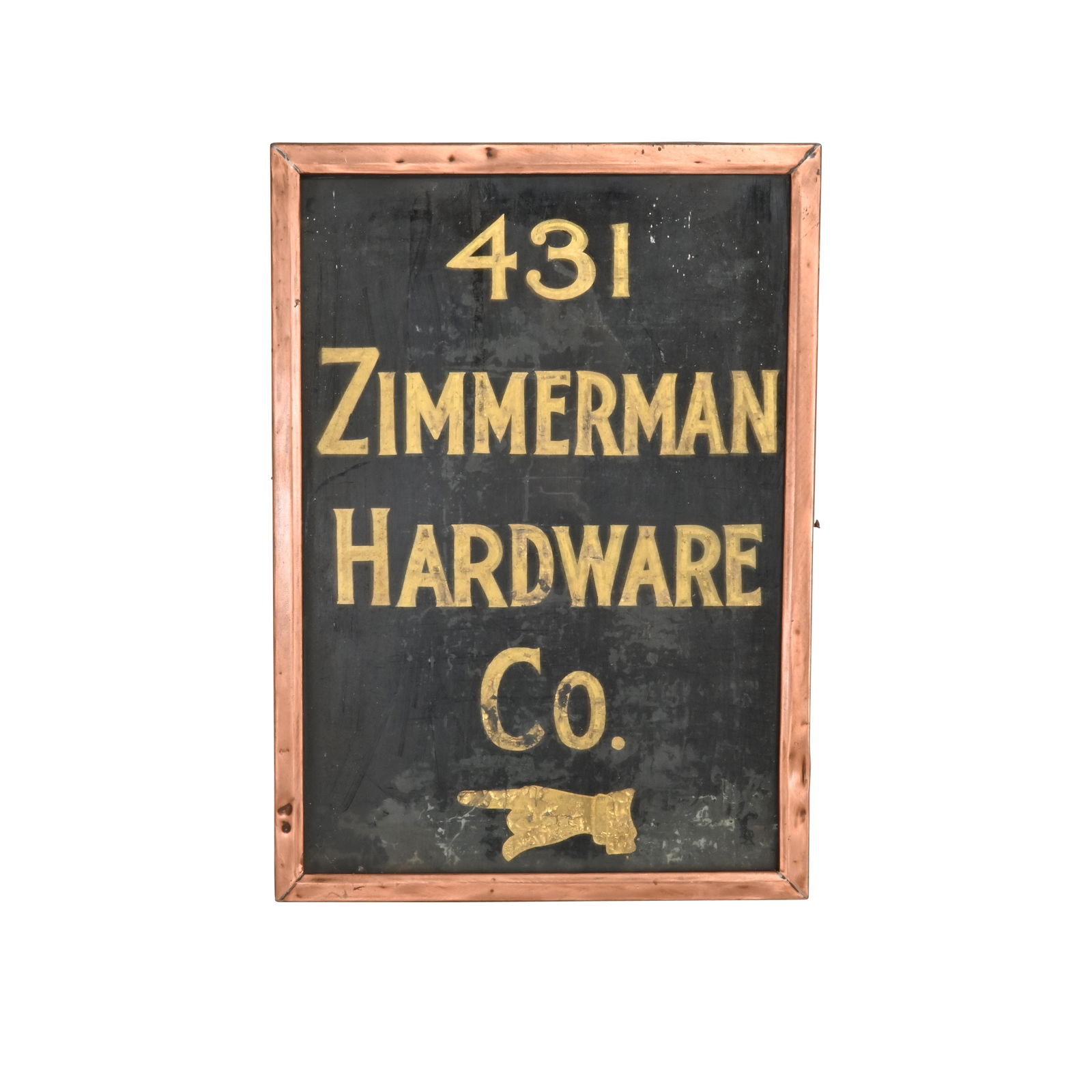 Framed Vintage Sign, Zimmerman Hardware Co. (1 of 2)