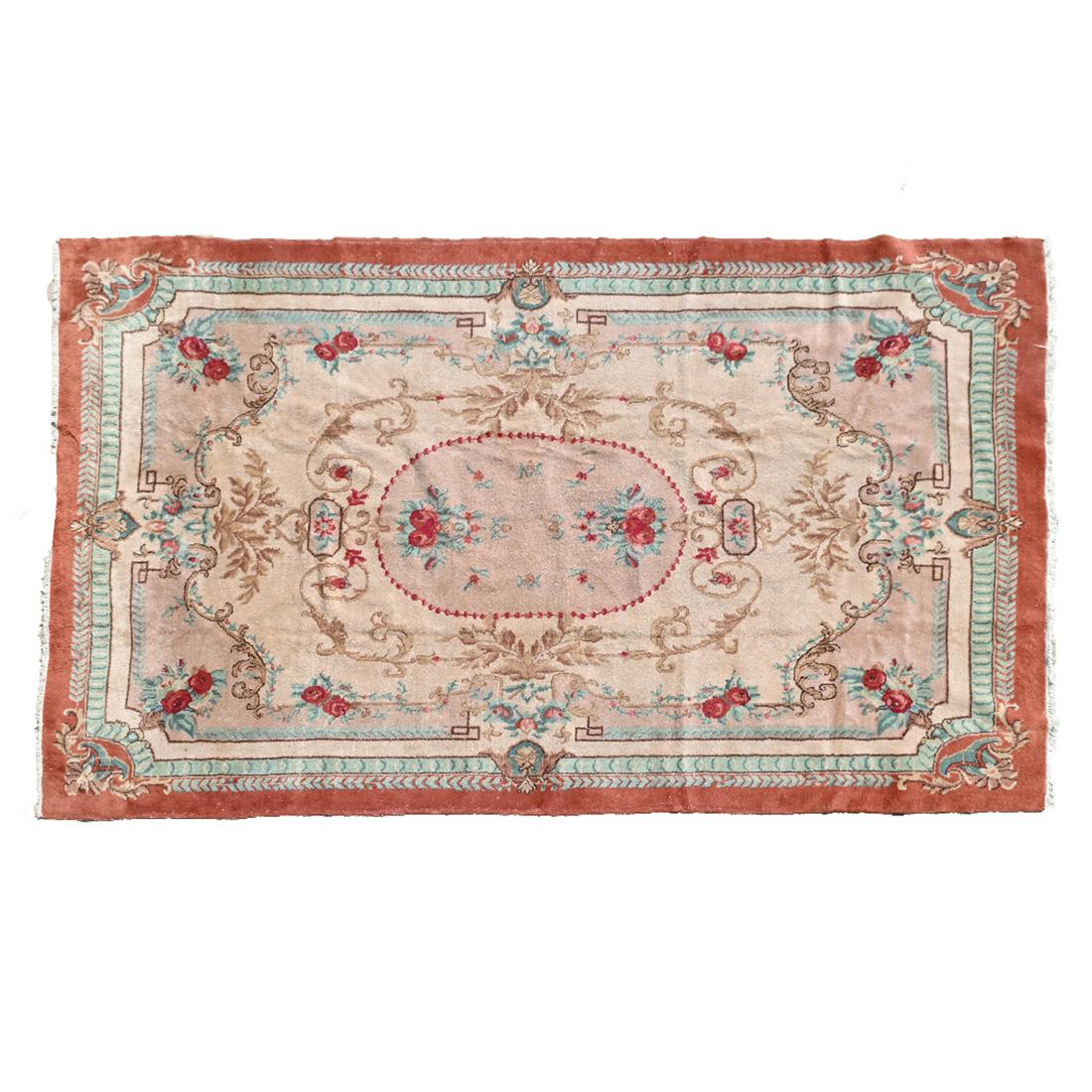 Art Deco Aubusson Style Rug. (1 of 4)