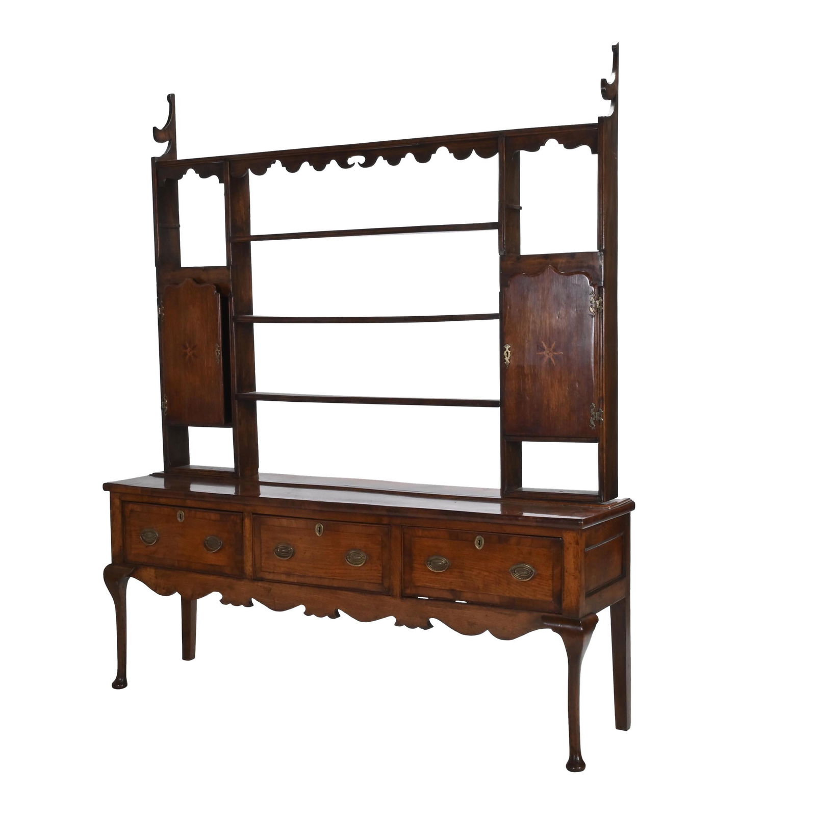 English Victorian Provincial Oak Welsh Dresser.
