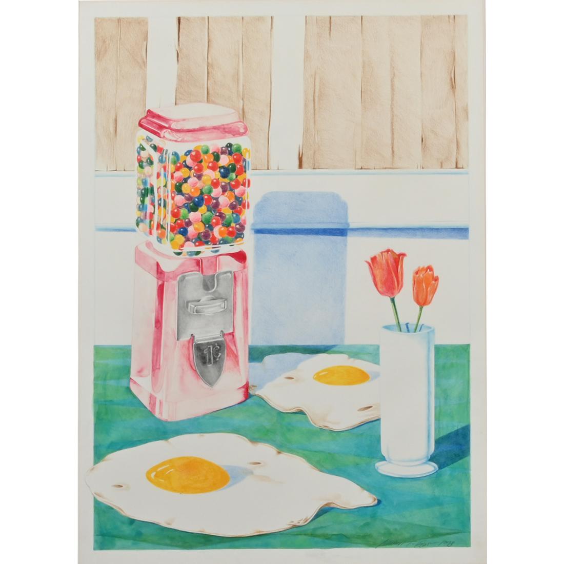 Russell T. Gordon "Gum ball still life" mixed media on (1 of 3)