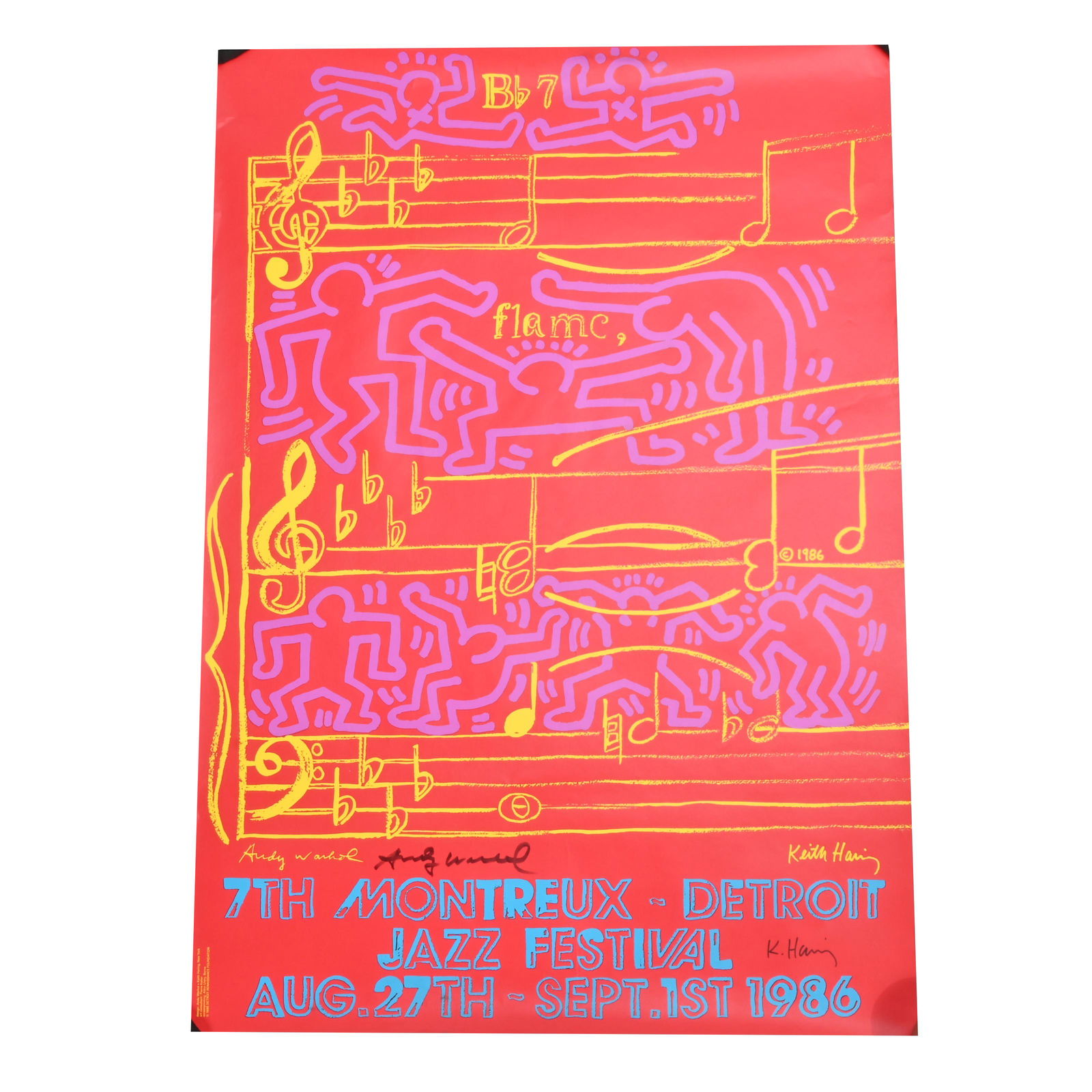 Andy Warhol and Keith Haring "7th Montreux-Detroit Jazz (1 of 4)
