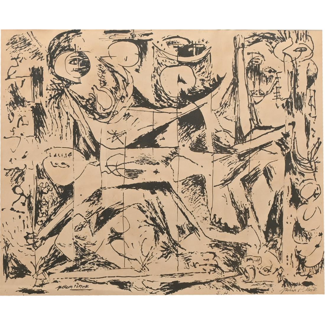 Jackson Pollock "Betty Parsons Gallery exhibition" (1 of 4)