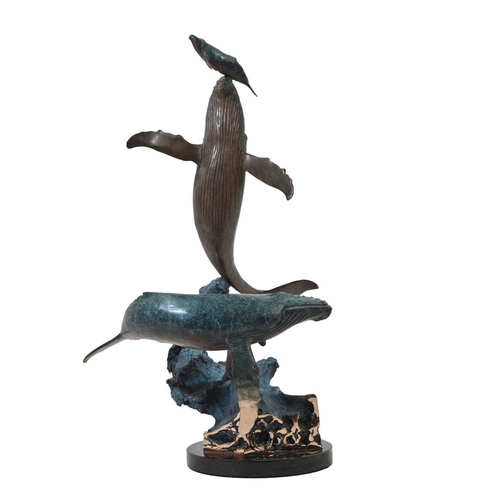 Robert Wyland "Three Humpback Whales" bronze (1 of 5)