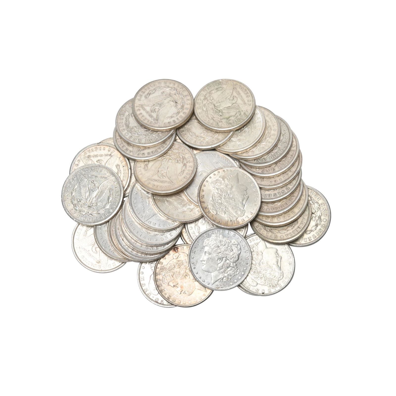 Lot of US Morgan Dollars - Total 40 Coins (1 of 1)