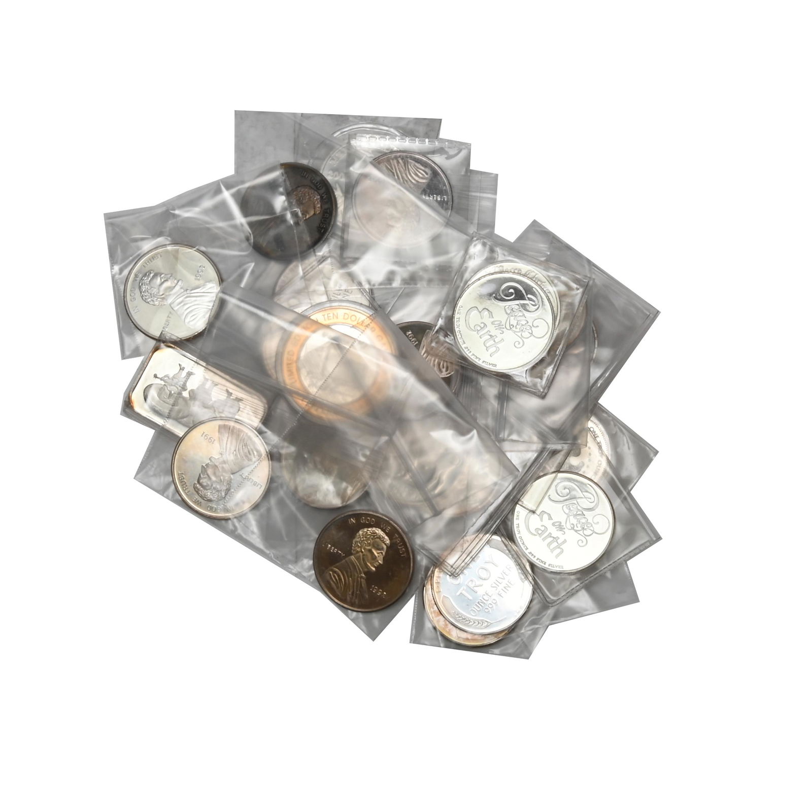 Lot of (23) Fine Silver Medallions (1 of 1)