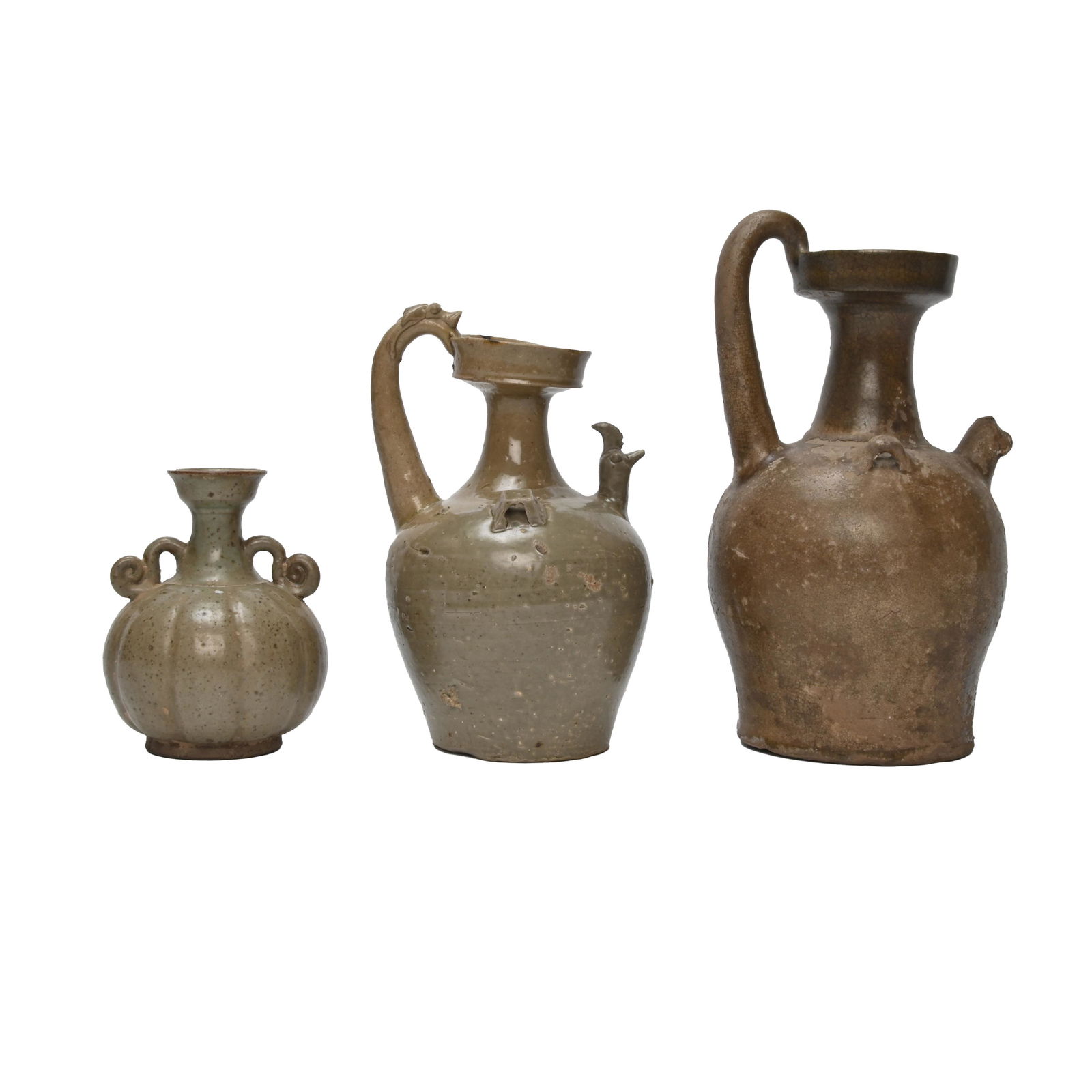 Chinese Celadon Glazed Vessels. (1 of 4)