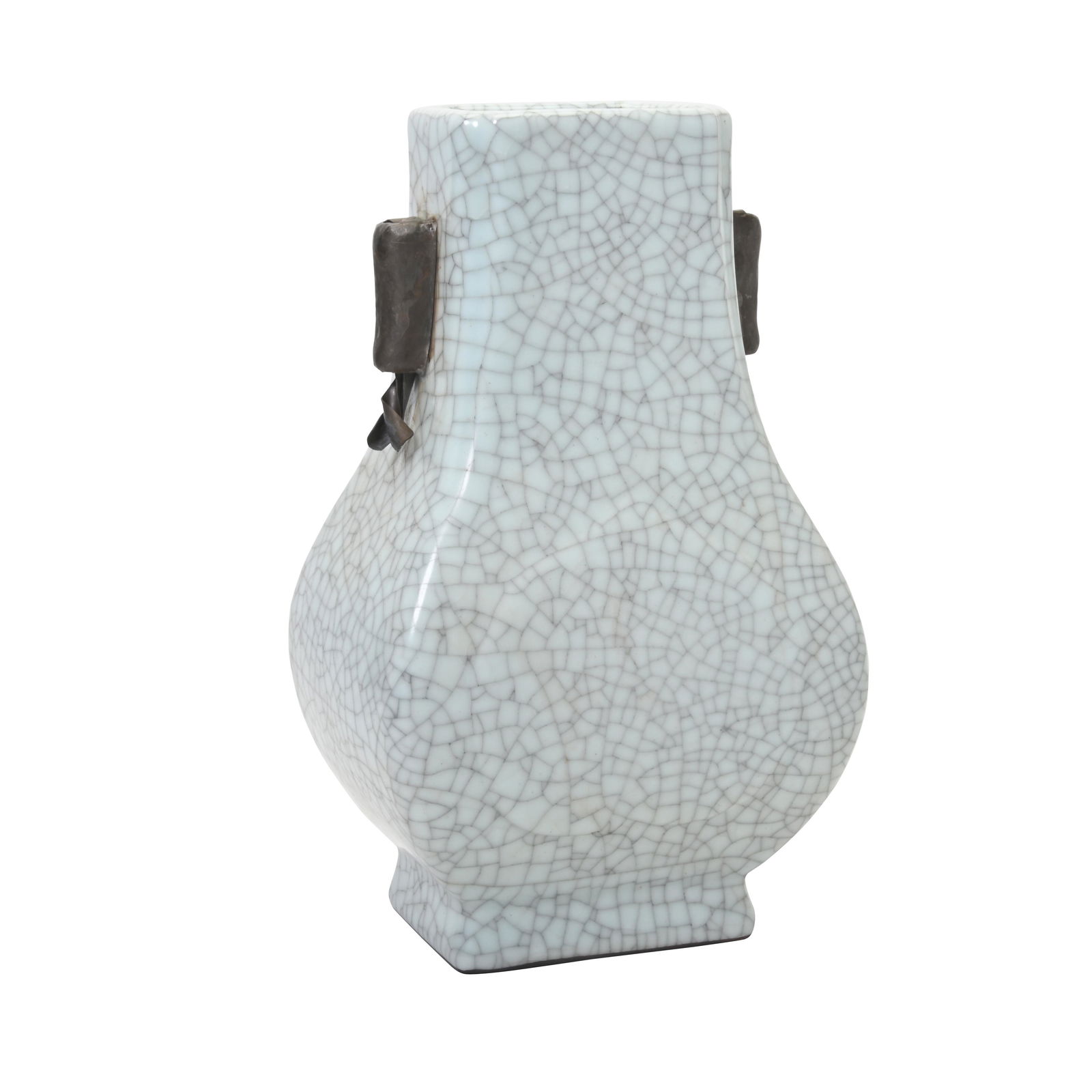 Chinese Crackled Hu Vase with Handles. (1 of 2)