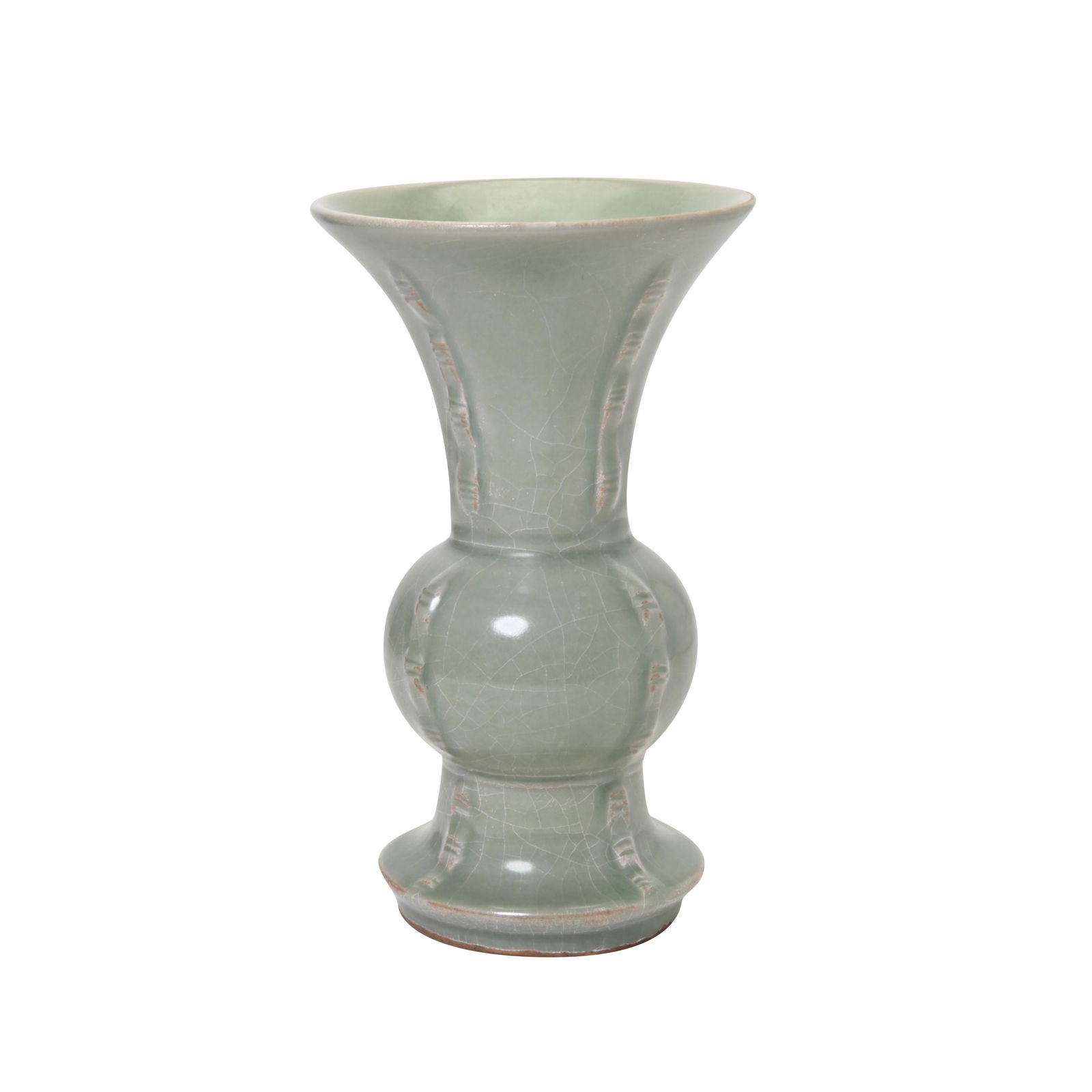 Chinese Longquan Celadon 'Gu' Vase. (1 of 4)