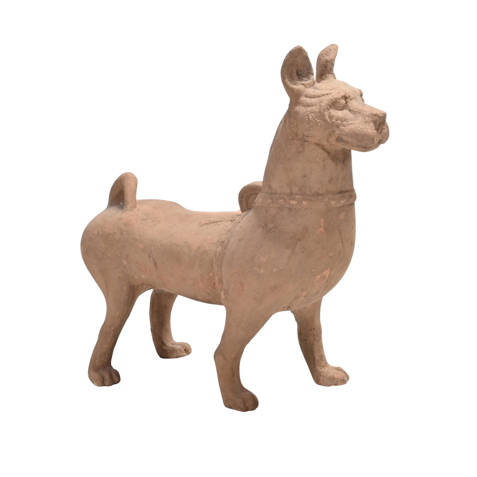 Large Chinese Pottery Tomb Figure of a Dog. (1 of 4)
