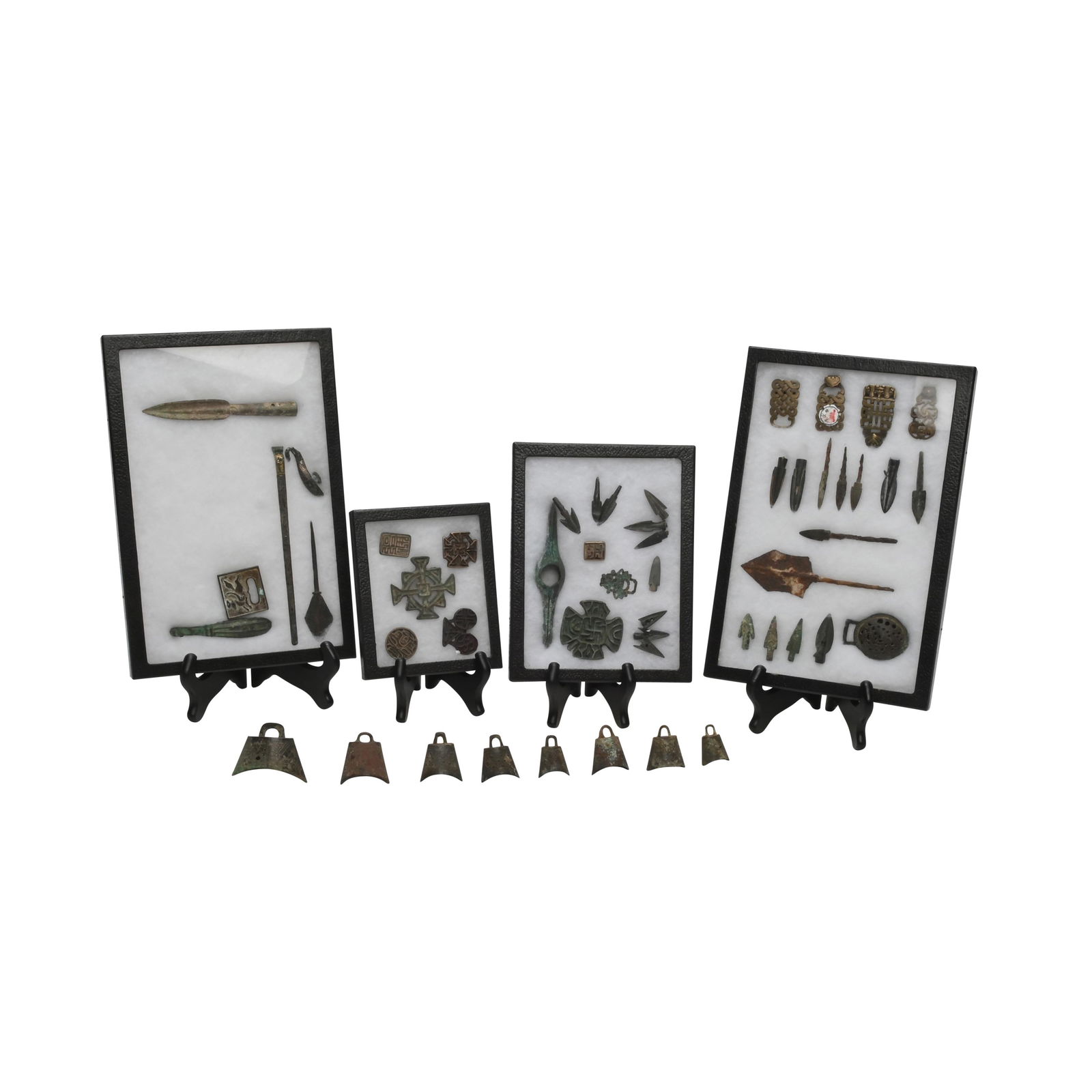 Collection of Chinese Bronze Arrowheads, Medallions, (1 of 6)