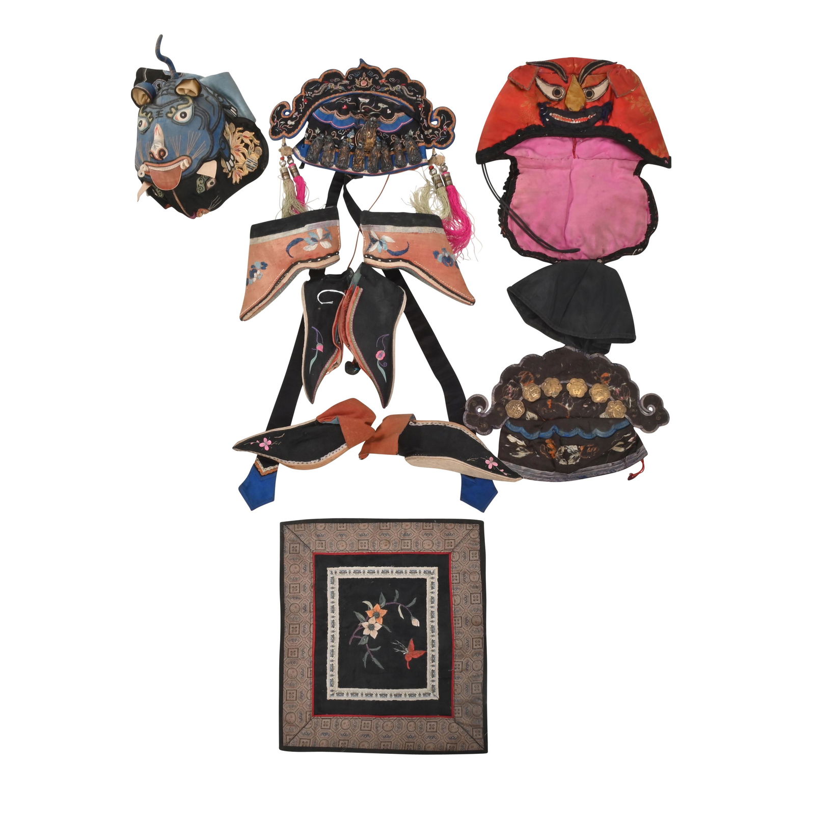 Collection of Chinese Embroidered Items. (1 of 4)