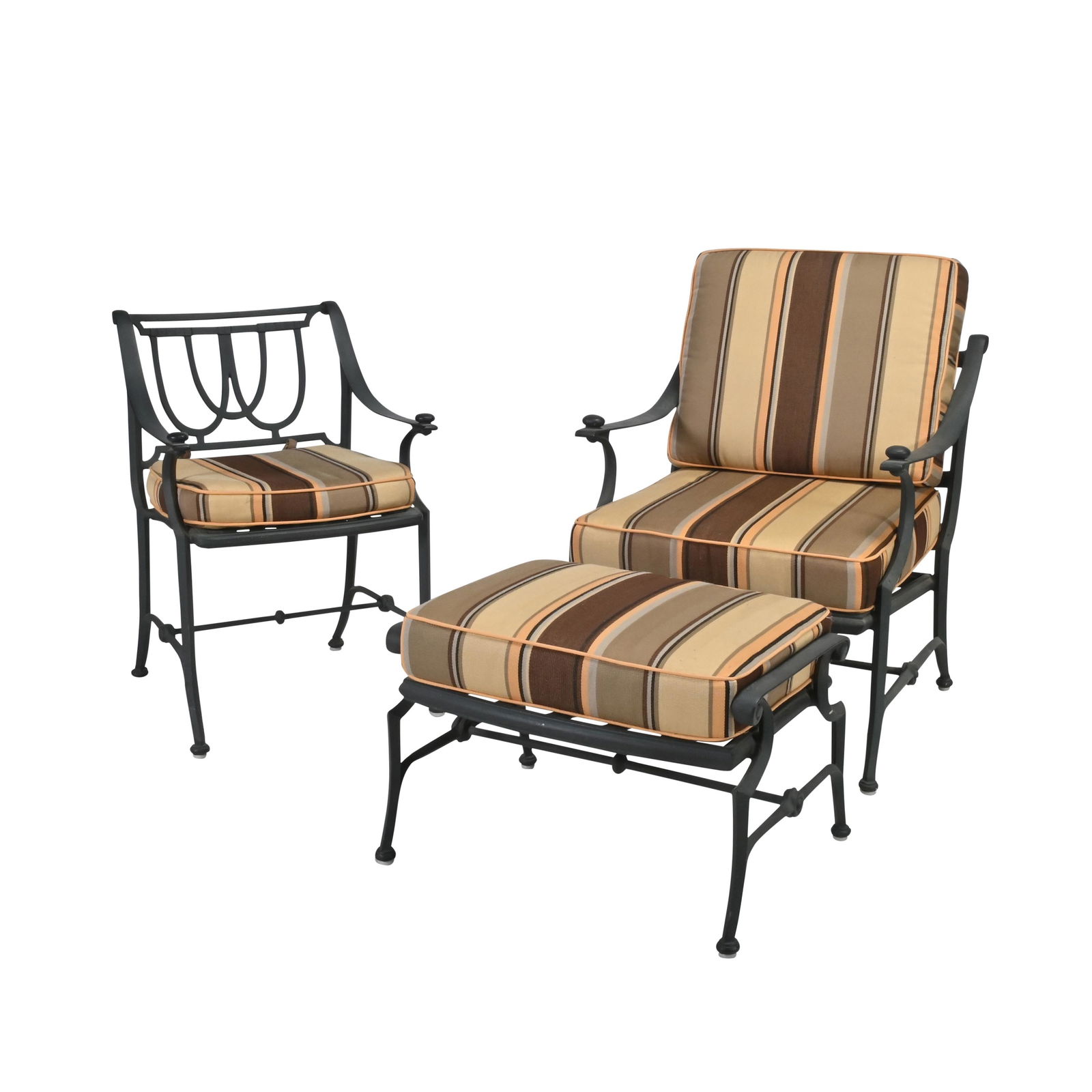 Brown Jordan Painted Metal Patio Seating Suite. (1 of 7)