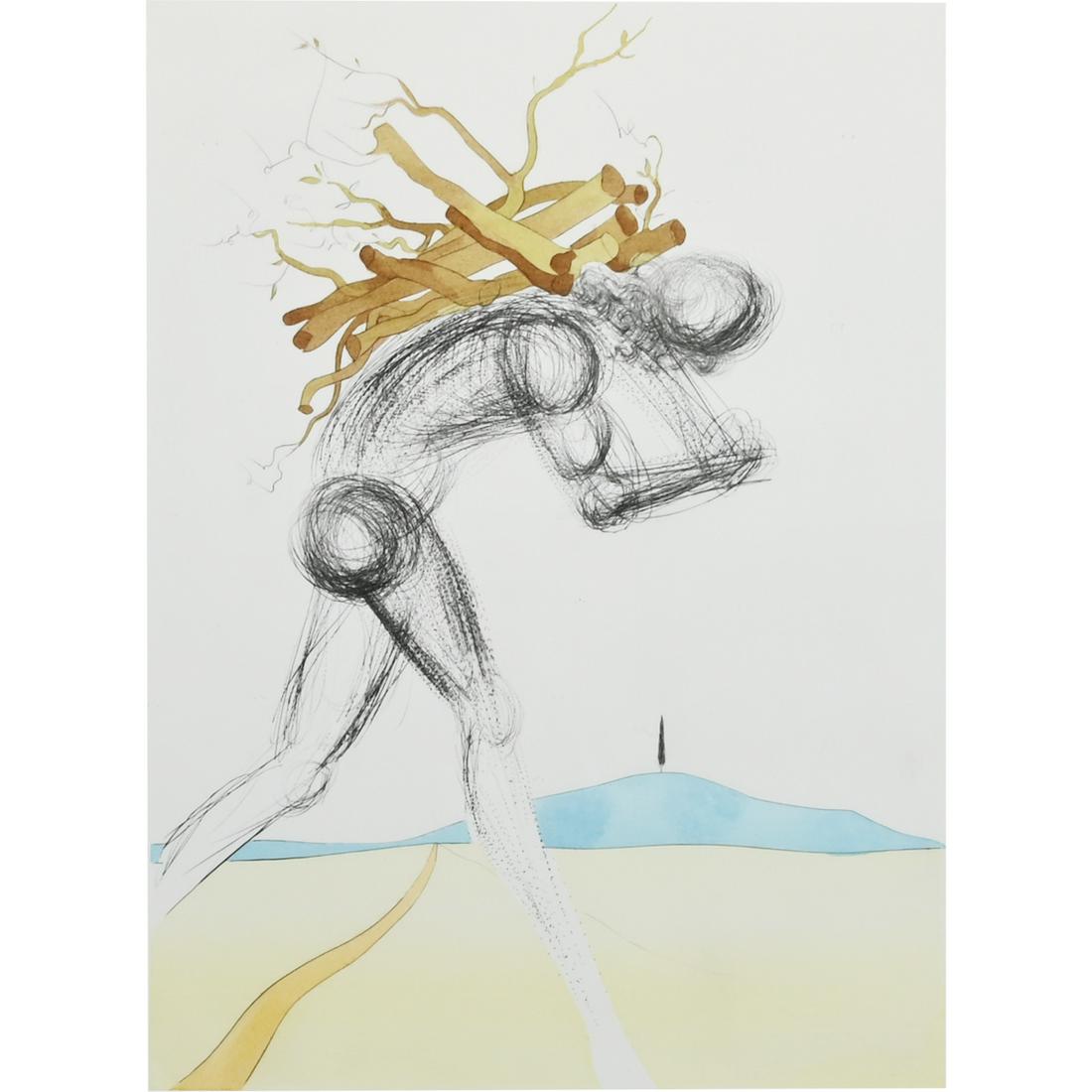 Salvador Dali "Issachar" colored etching (1 of 5)