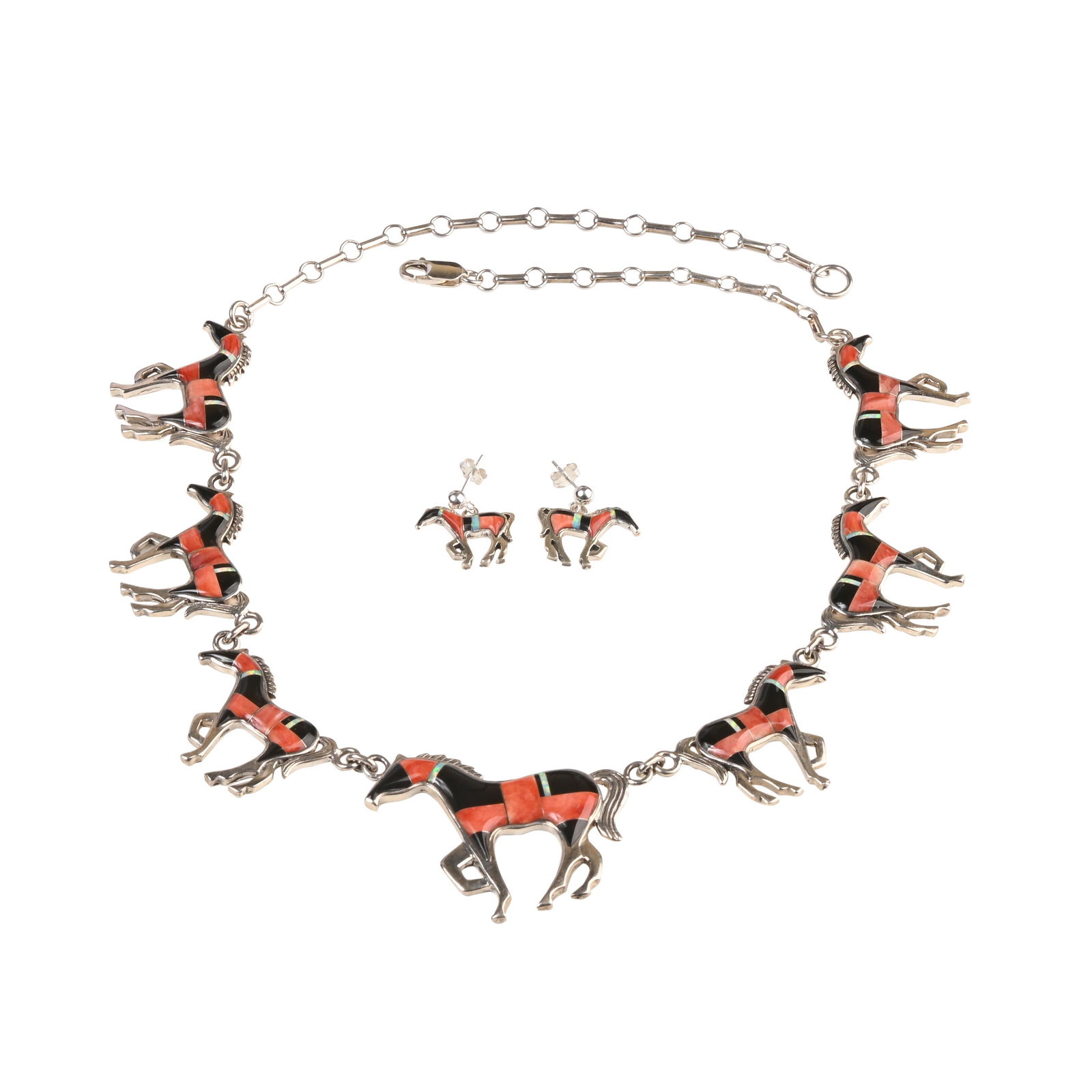 *Native American Multi-Stone, Sterling Silver Horse (1 of 3)