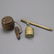 429: Two Japanese Brass and Wood Inro, 19th Century