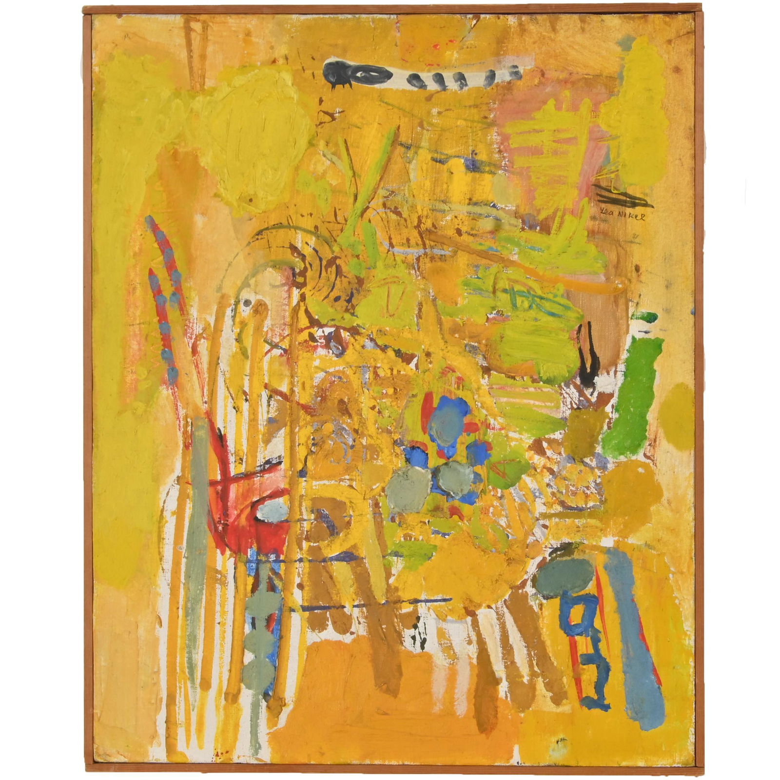 Lea Nikel "Untitled Abstract" oil on canvas (1 of 4)