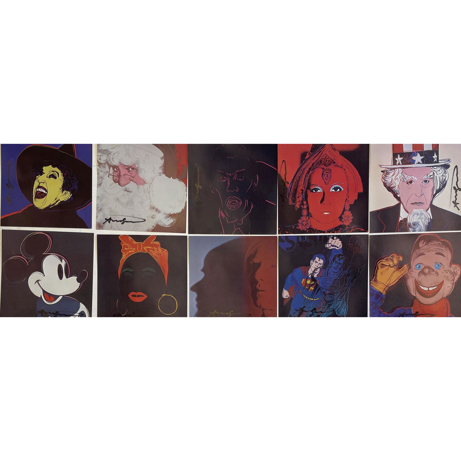After Andy Warhol "Myths" complete set of 10 color (1 of 5)