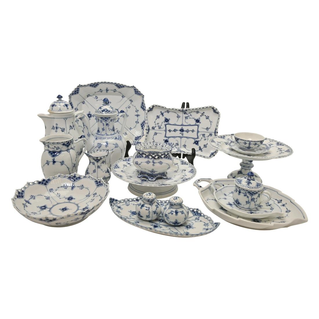 Collection of Royal Copenhagen Porcelain Blue Fluted (1 of 3)