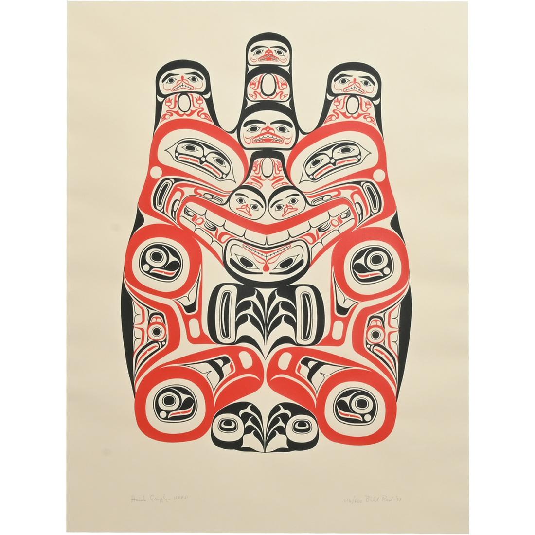 Print, Bill Reid, Haida Grizzly Bear Huaji, 1973 (1 of 5)