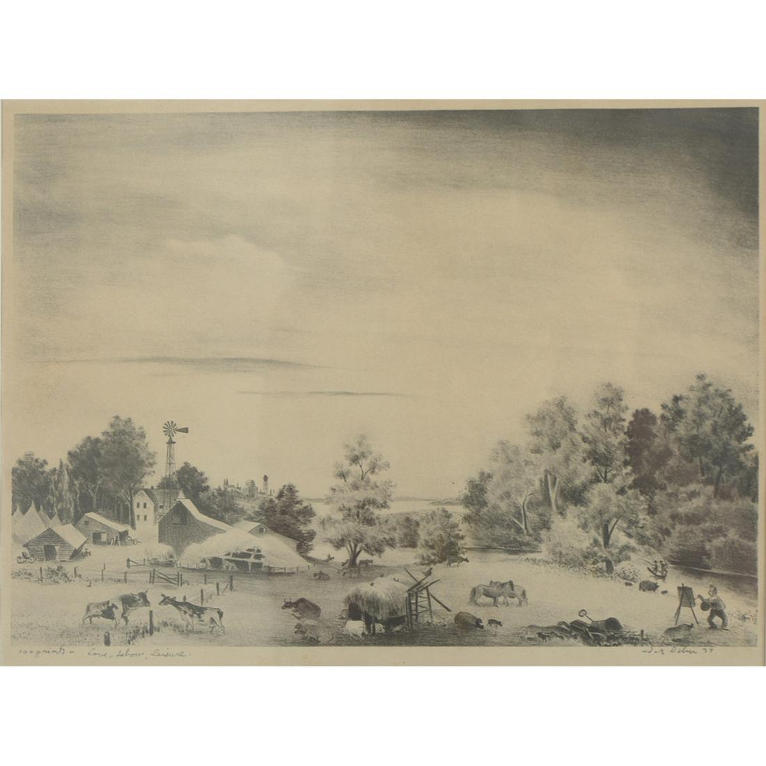 Prints, Adolf Arthur Dehn, Minesota Farm,1935 (1 of 2)