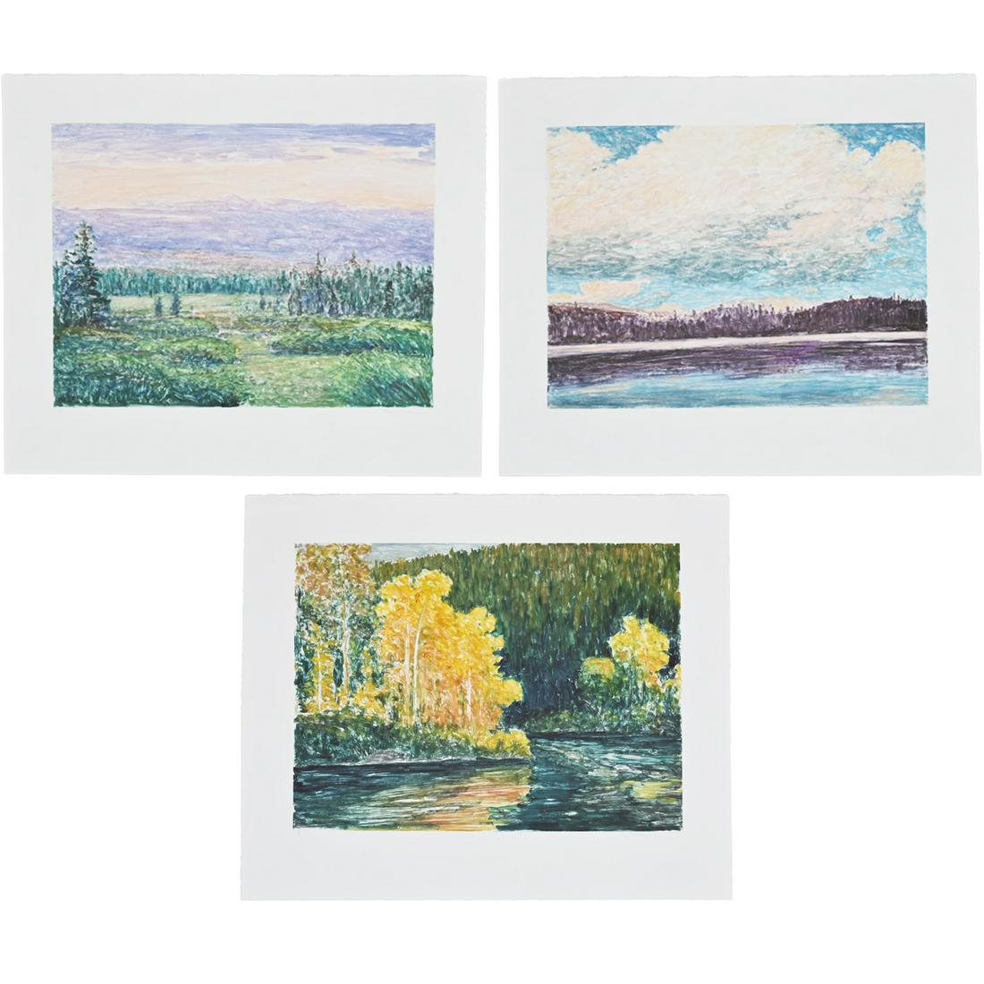 Thomas Monaghan 4 "Landscape" color monotype (1 of 5)